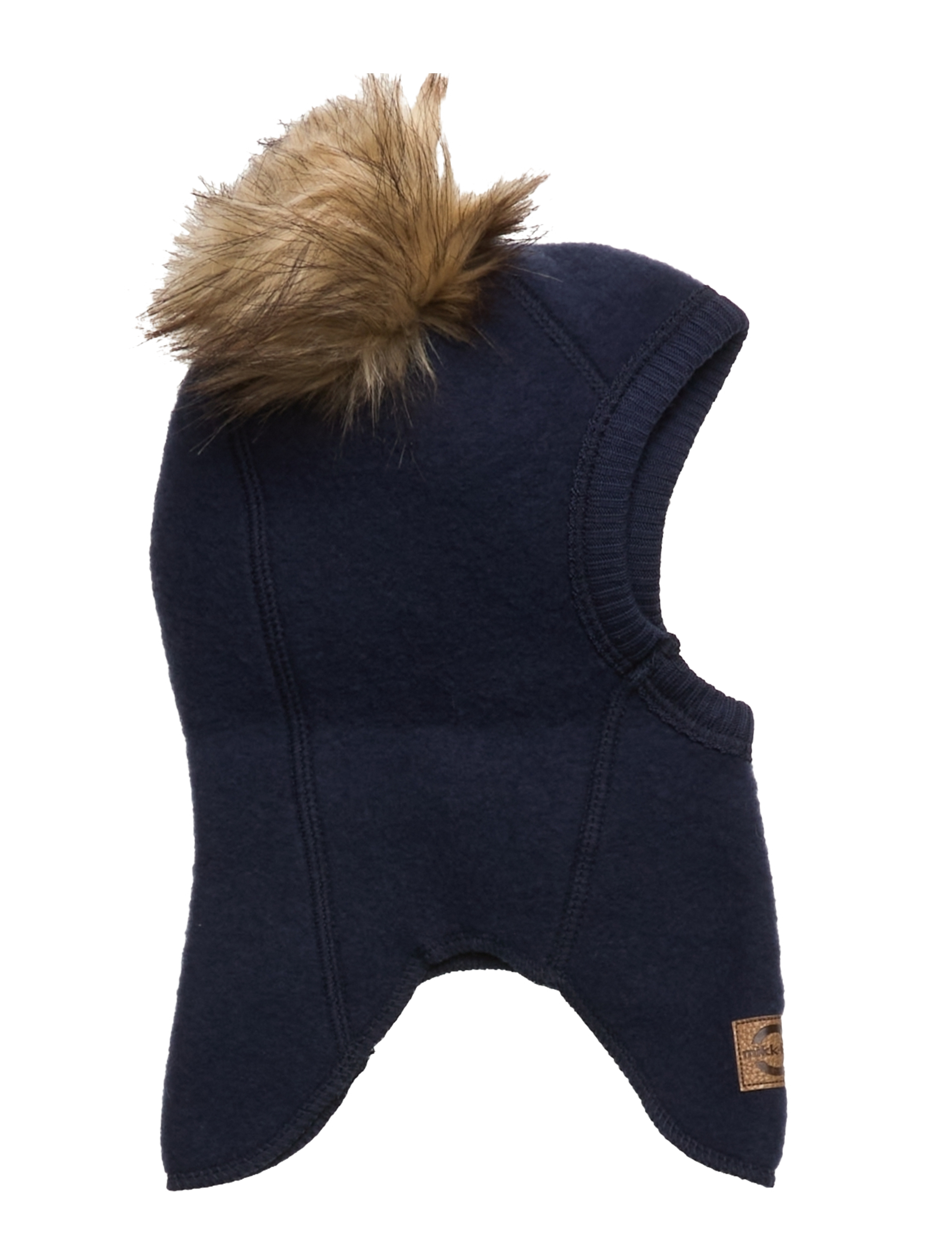MIKK-LINE Wolle Fullface W. Pom Pom Navy - 62/68 - Kinder