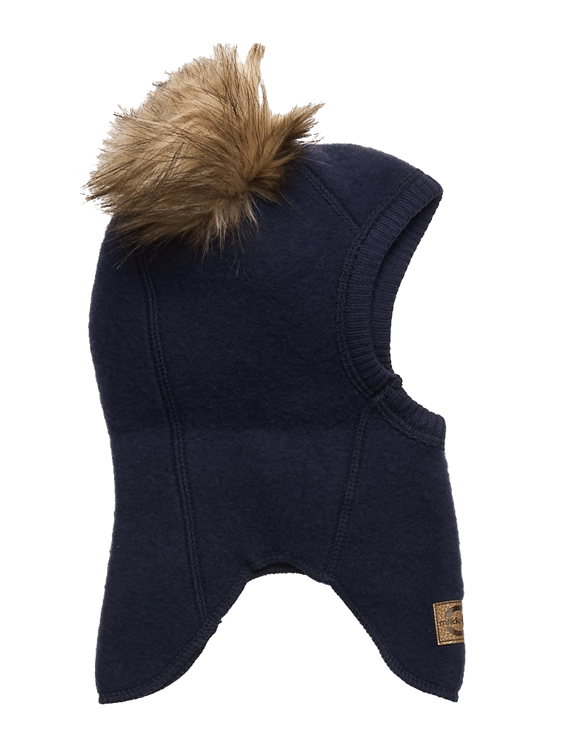 mikk-line - Wool Fullface w. Pom Pom - winteraccessoires - blue nights - 0
