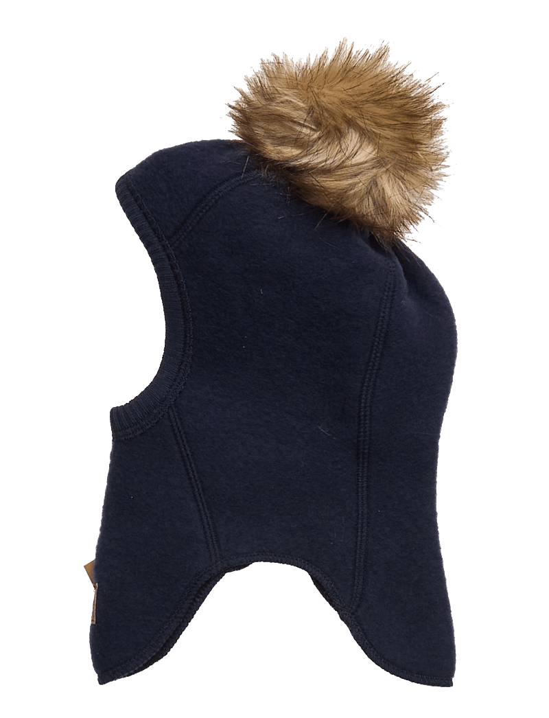 mikk-line - Wool Fullface w. Pom Pom - winteraccessoires - blue nights - 1