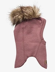 mikk-line - Wool Fullface w. Pom Pom - accessoires d'hiver - burlwood - 0