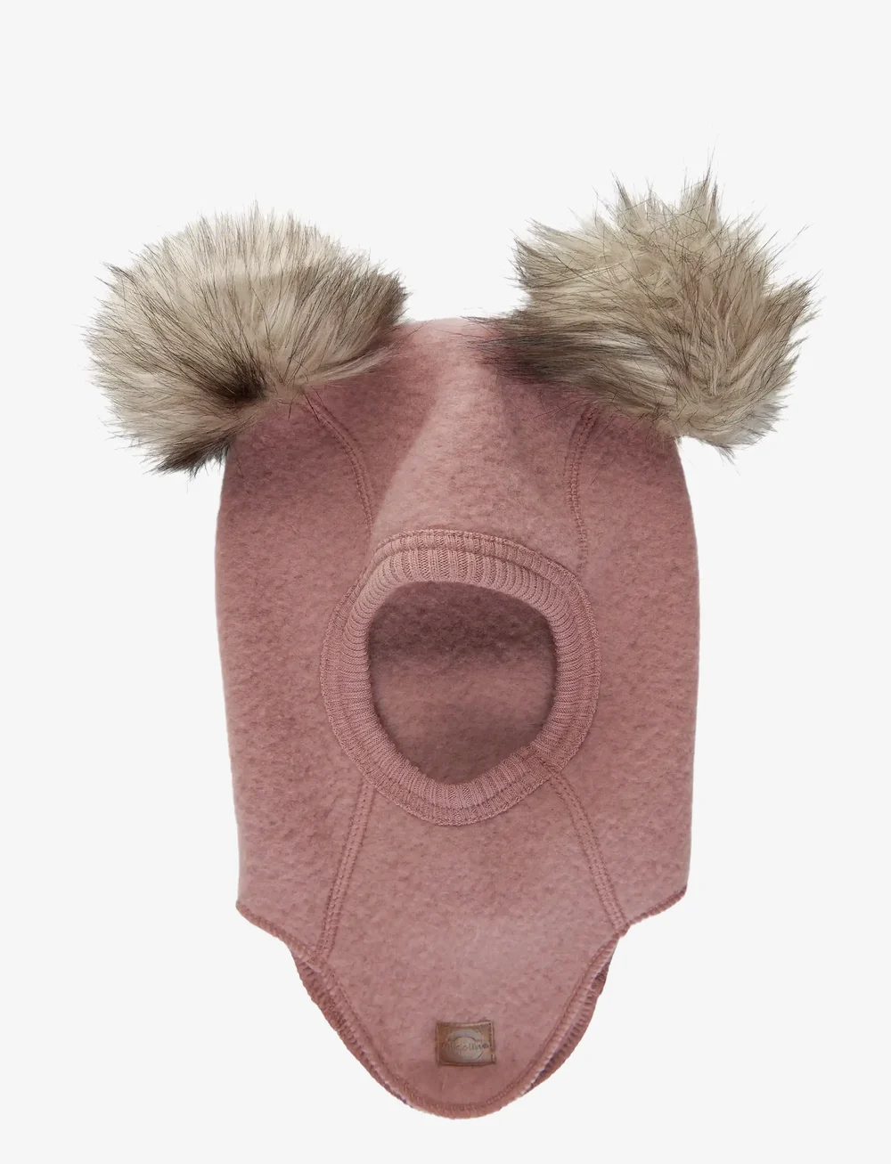 mikk-line - Wool Fullface w. Pom Pom - vinteraccessoarer - burlwood - 0