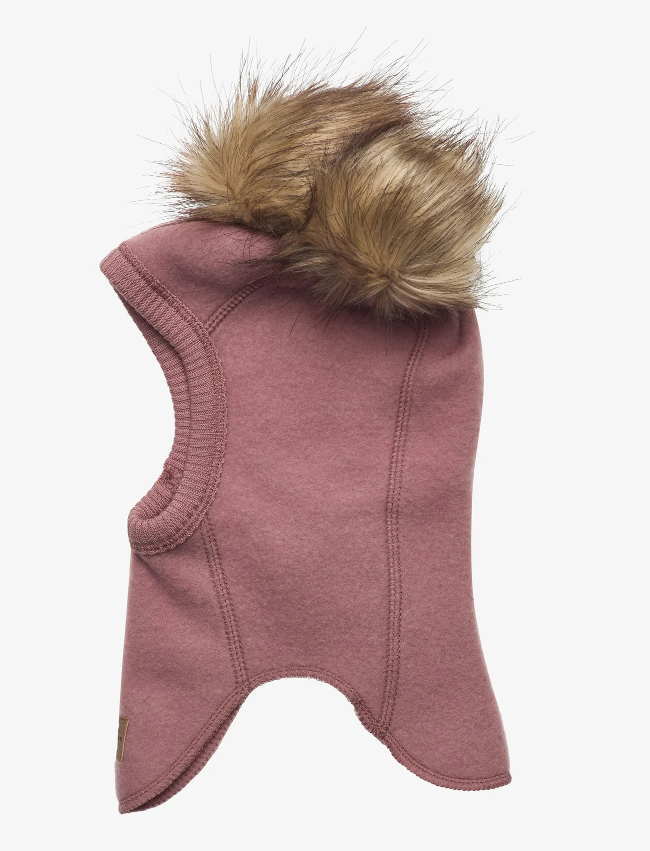 mikk-line - Wool Fullface w. Pom Pom - accessoires d'hiver - burlwood - 1