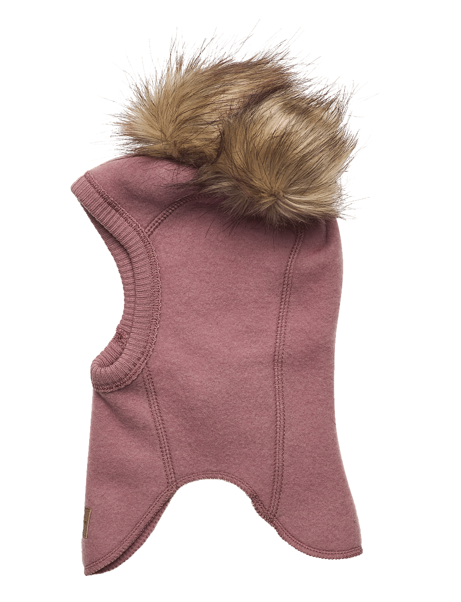 mikk-line - Wool Fullface w. Pom Pom - talvised aksessuaarid - burlwood - 1
