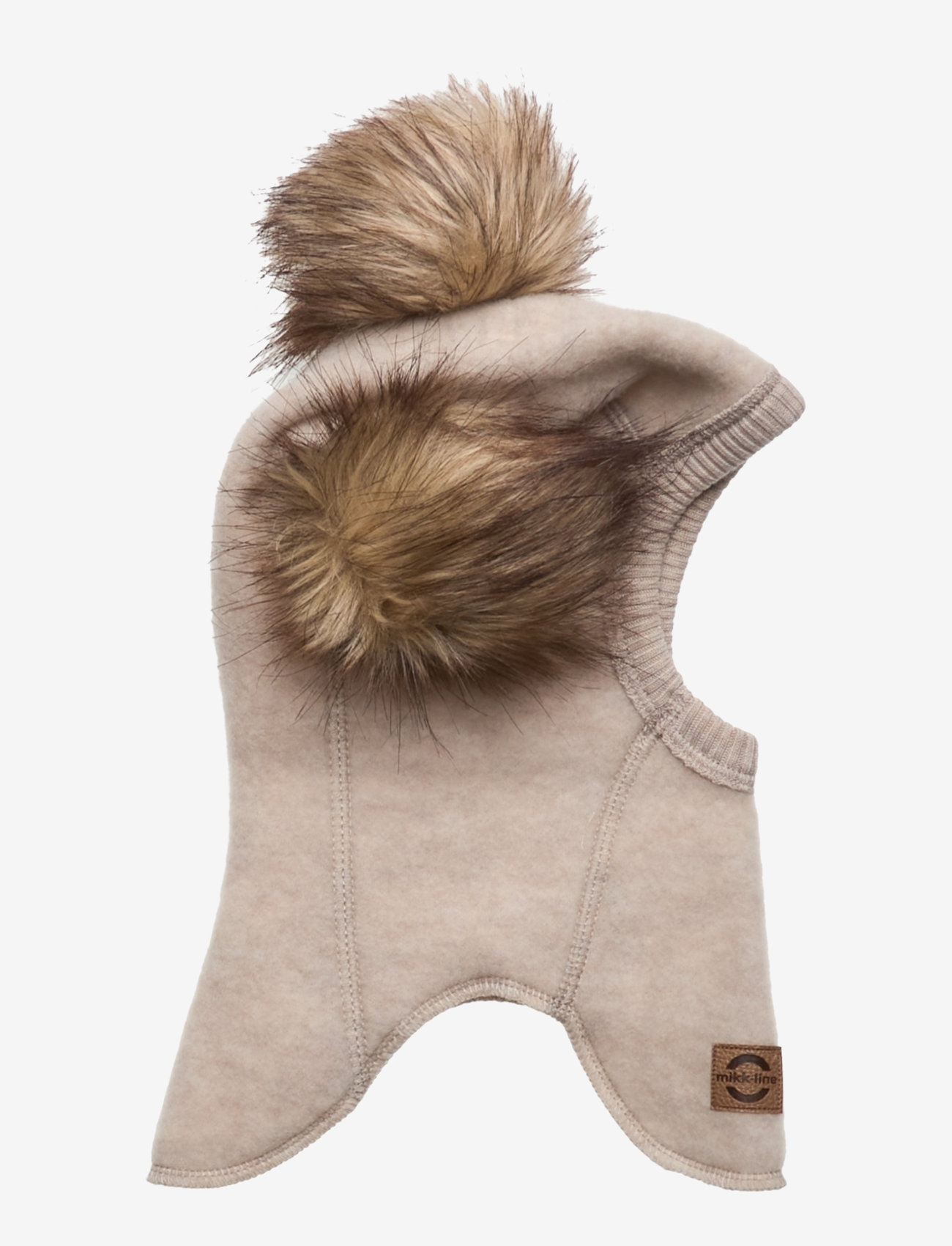 mikk-line - Wool Fullface w. Pom Pom - talviasusteet - melange offwhite - 0