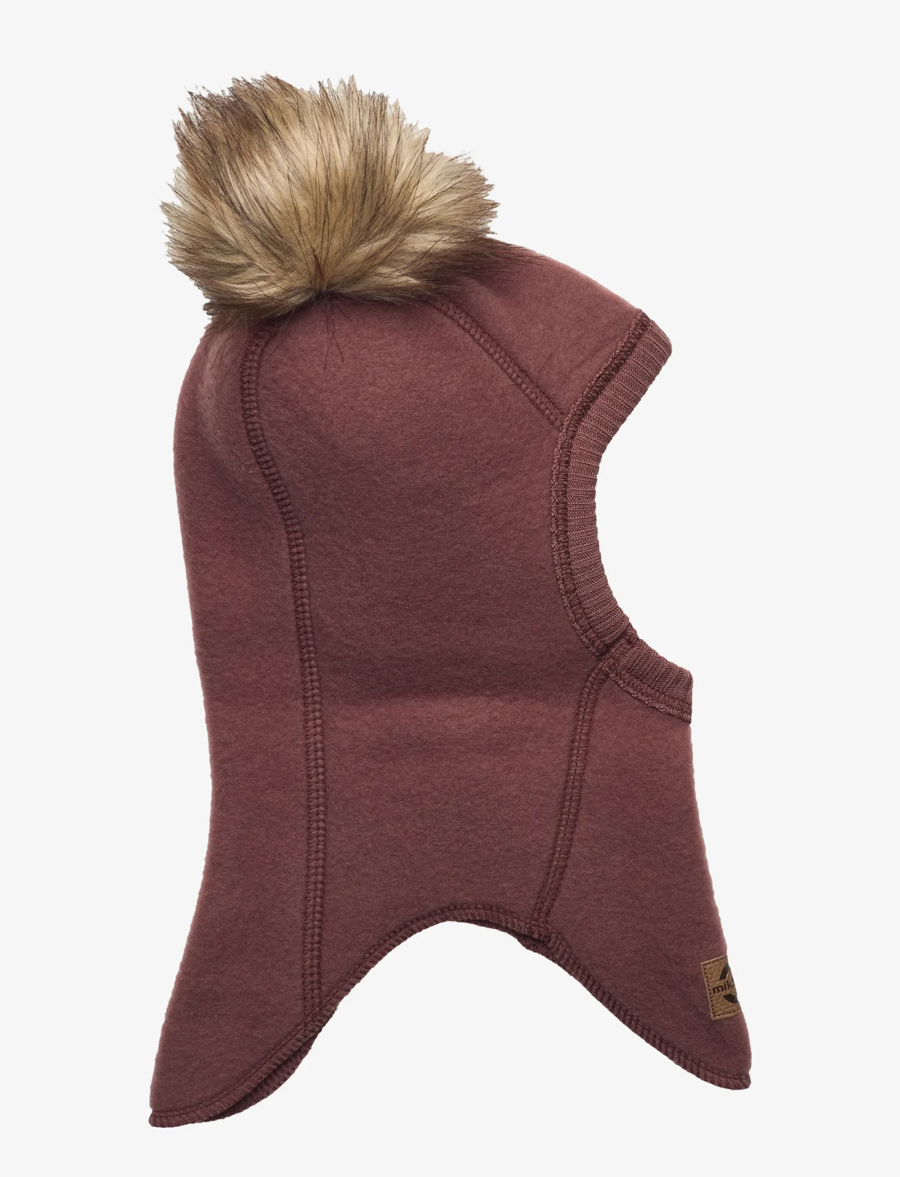 mikk-line - Wool Fullface w. Pom Pom - balaclava's - mink - 0