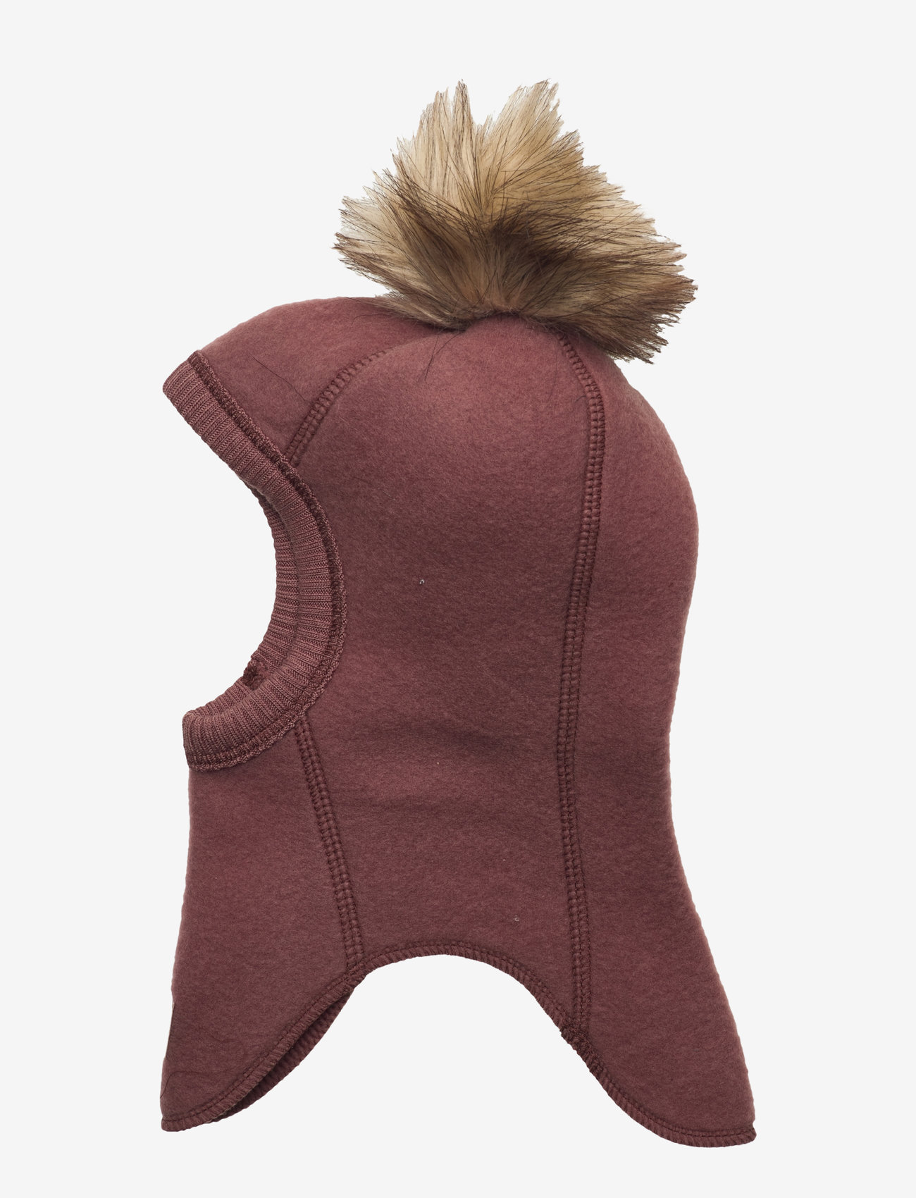 mikk-line - Wool Fullface w. Pom Pom - accessoarer - mink - 1