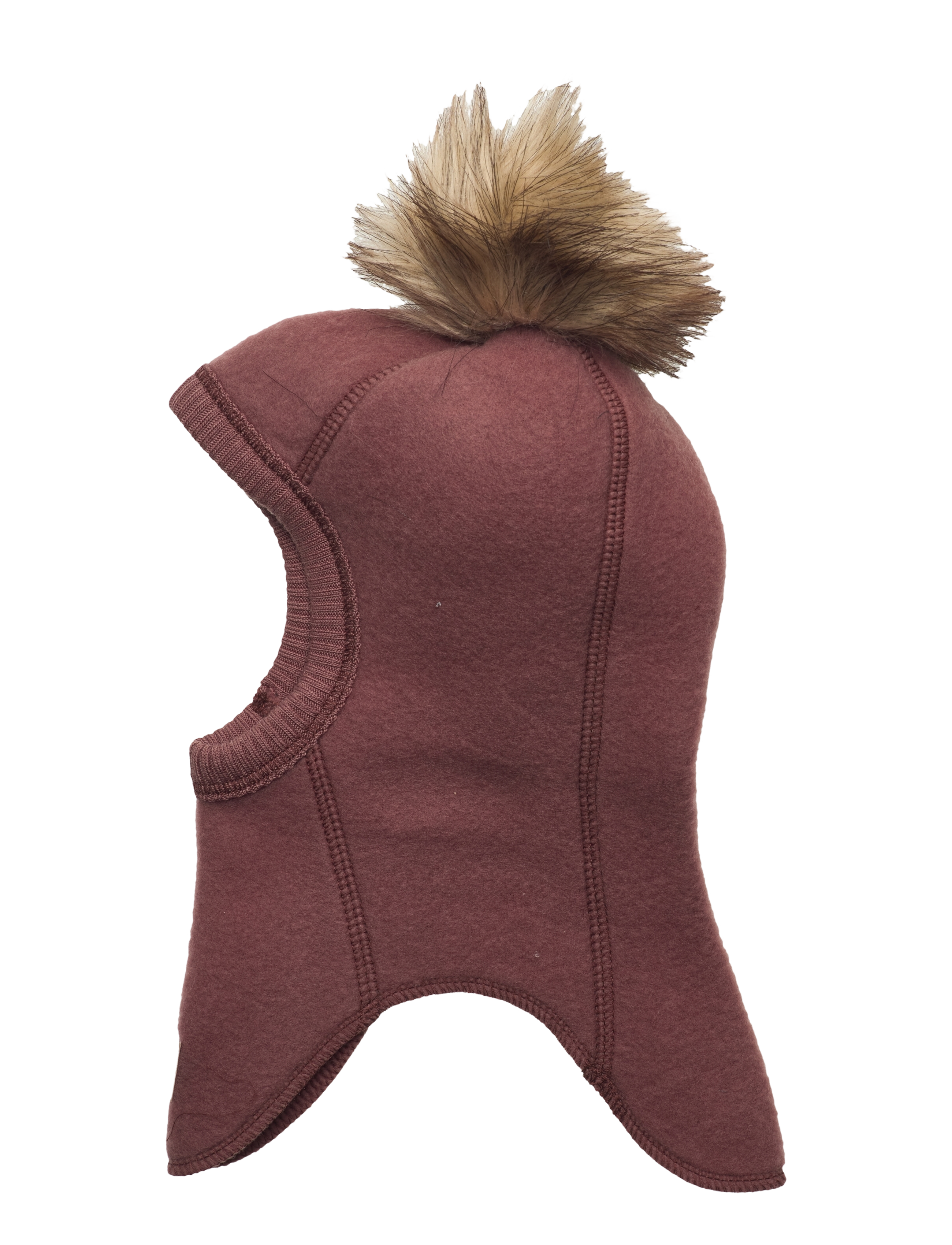 mikk-line - Wool Fullface w. Pom Pom - balaclava - mink - 1