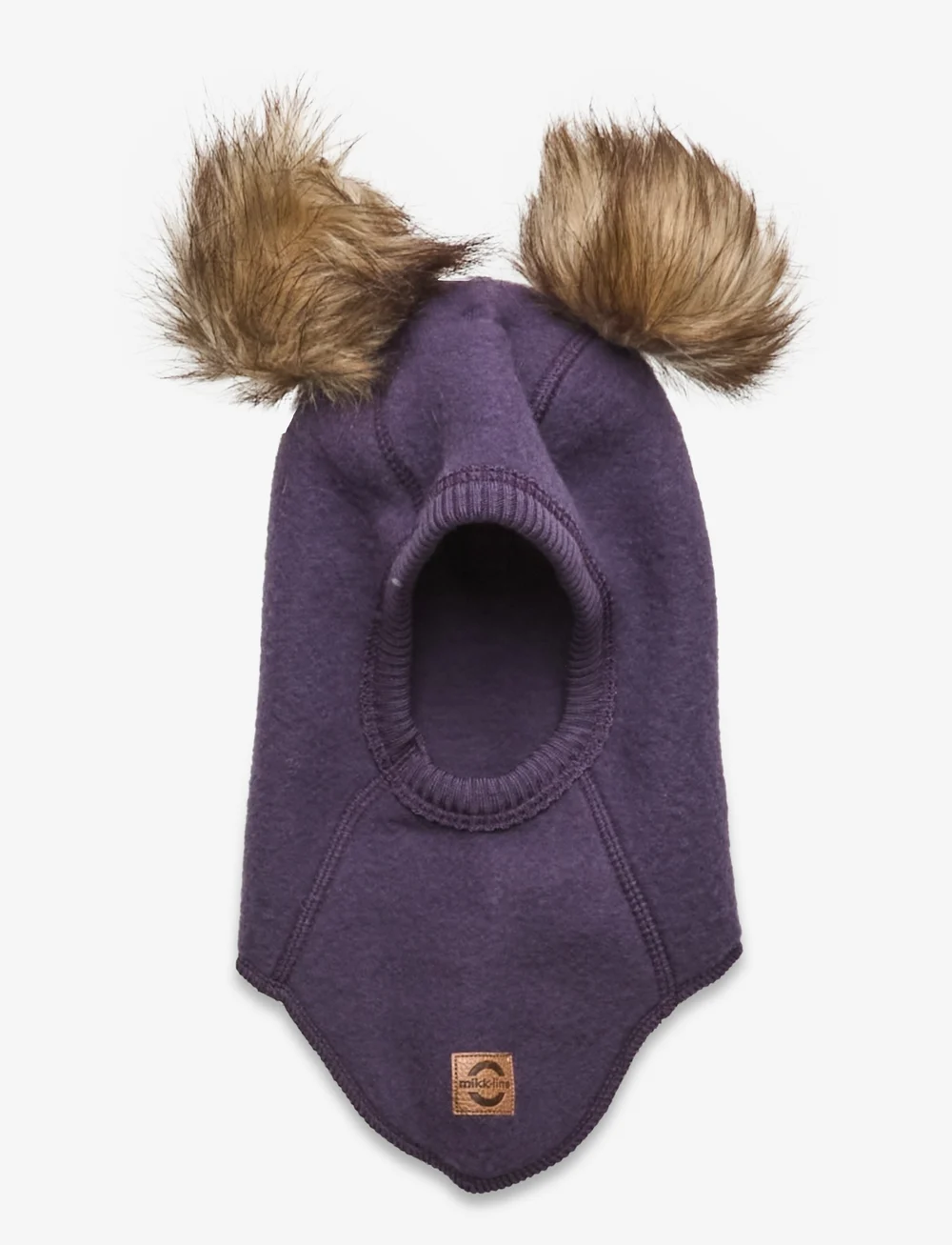 mikk-line - Wool Fullface w. Pom Pom - vinteraccessoarer - nightshade - 1