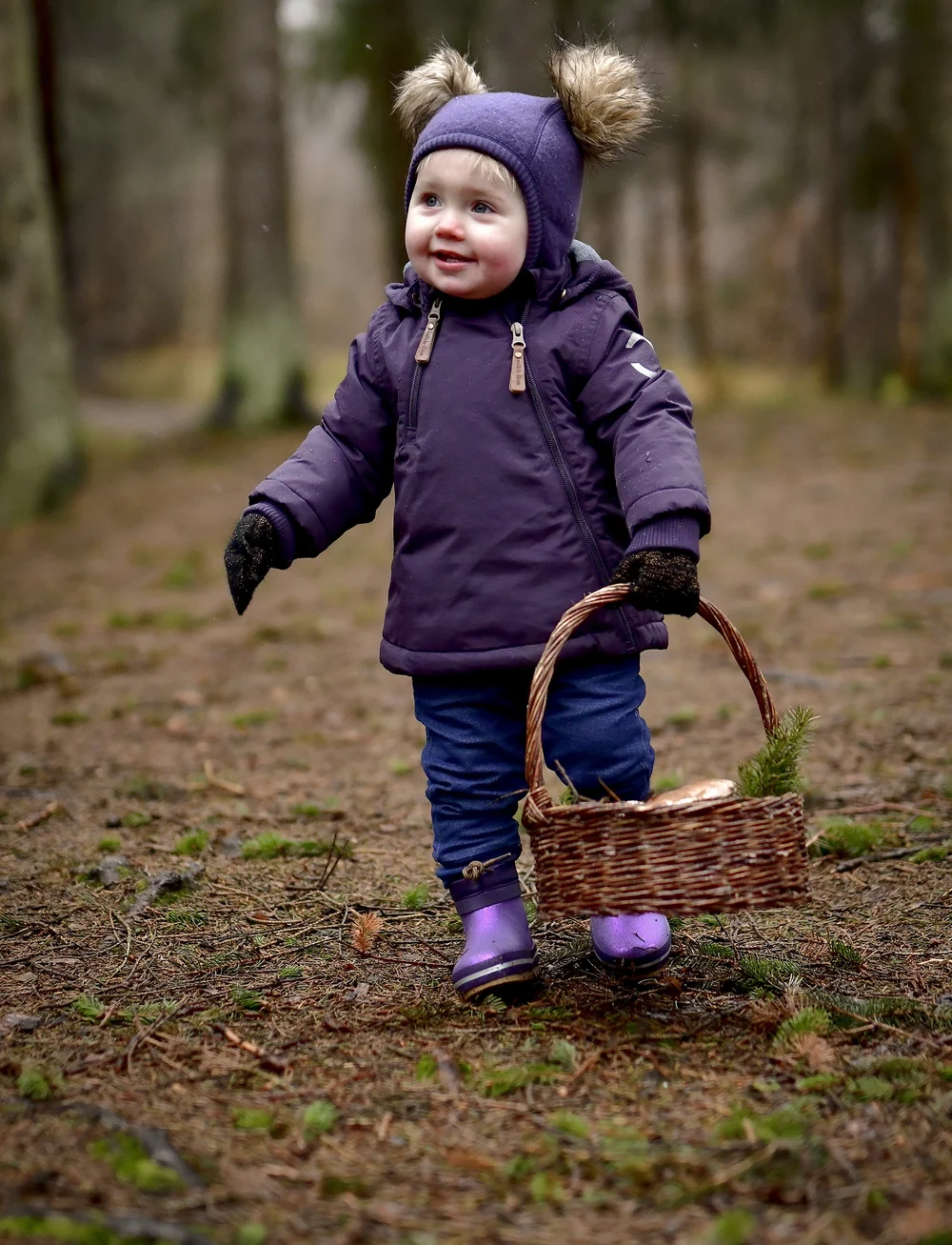 mikk-line - Wool Fullface w. Pom Pom - vinteraccessoarer - nightshade - 0