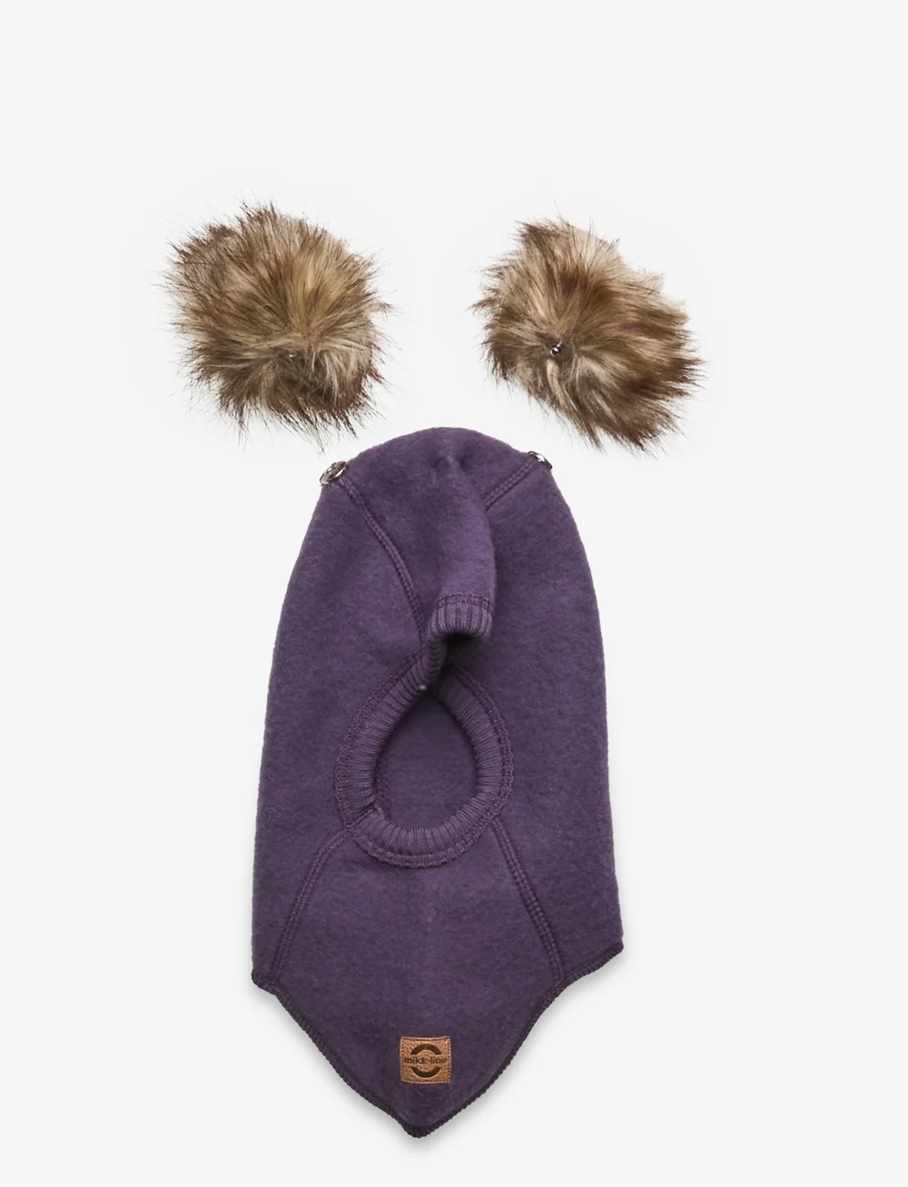 mikk-line - Wool Fullface w. Pom Pom - vinteraccessoarer - nightshade - 3