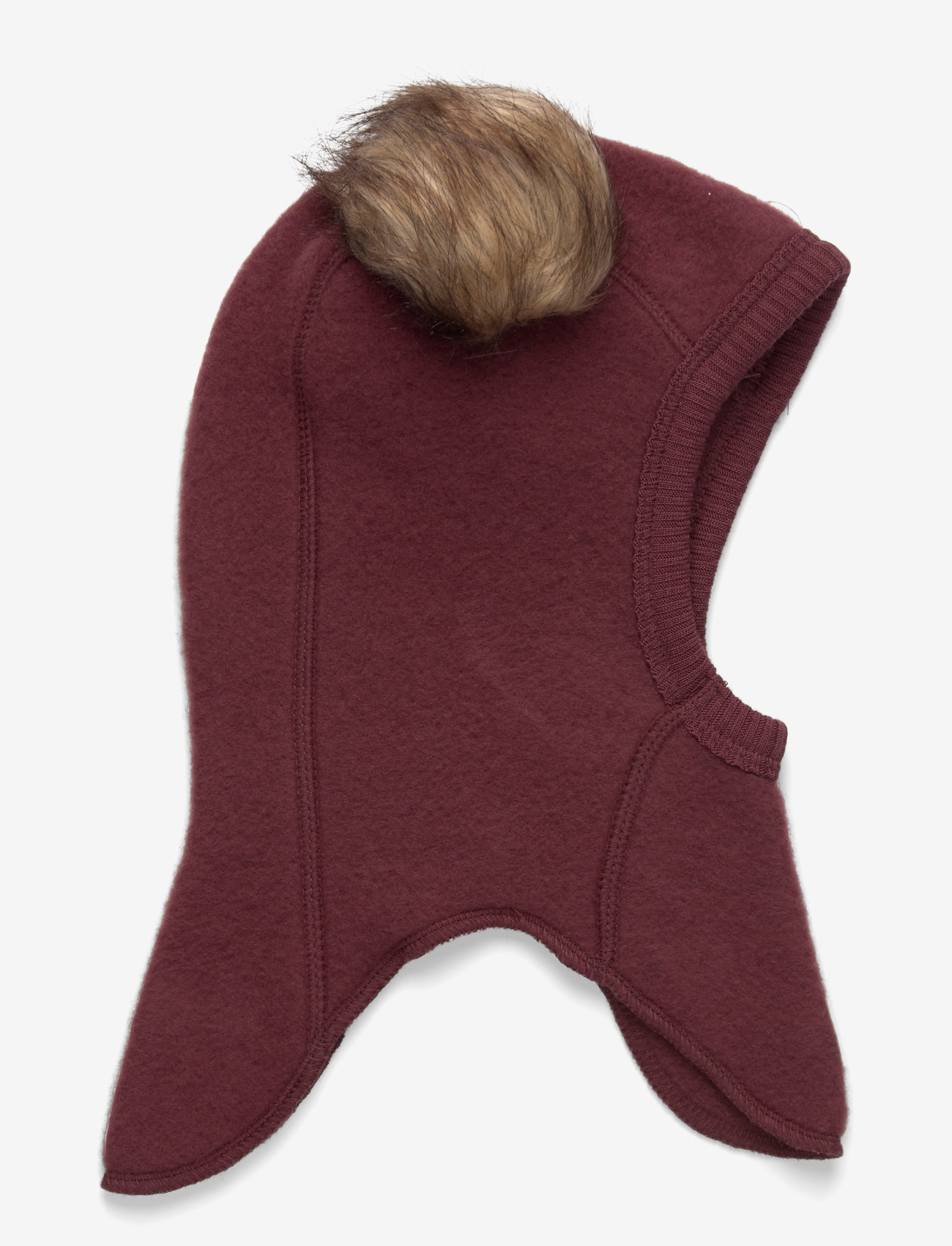 mikk-line - Wool Fullface w. Pom Pom - accessories - rum raisin - 1