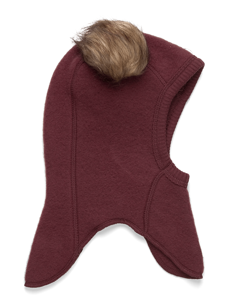 mikk-line - Wool Fullface w. Pom Pom - talveaksessuaarid - rum raisin - 1