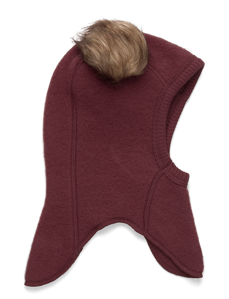 mikk-line - Wool Fullface w. Pom Pom - talveaksessuaarid - rum raisin - 1