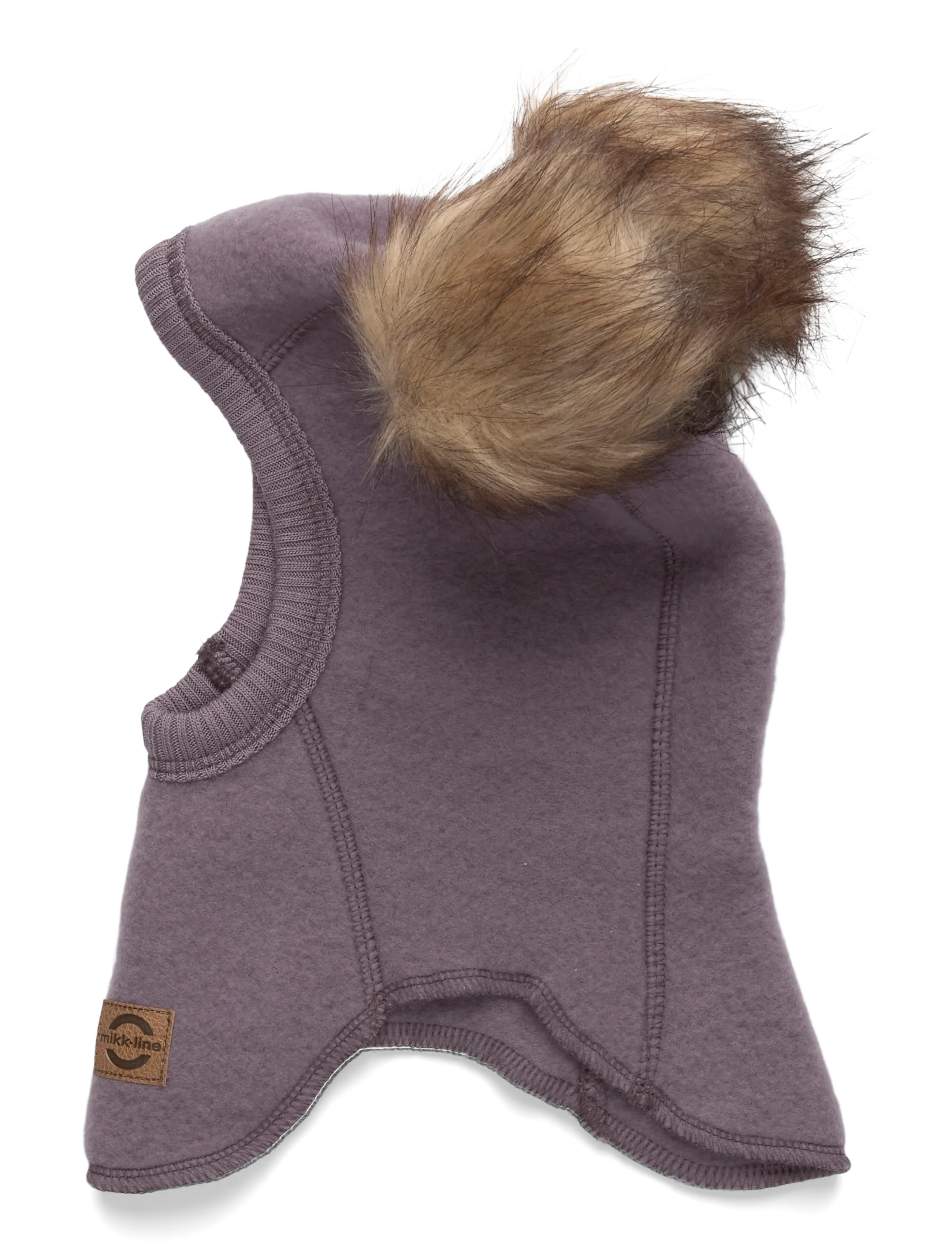 MIKK-LINE Wolle Fullface W. Pom Pom Lila - 62/68 - Kinder
