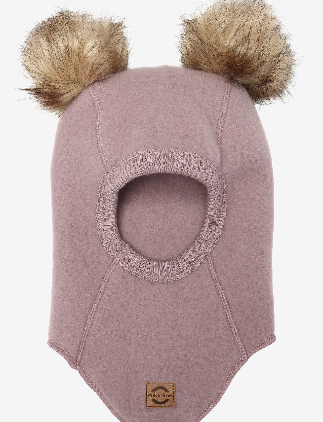 mikk-line - Wool Fullface w. Pom Pom - vinter tilbehør - twilight mauve - 1
