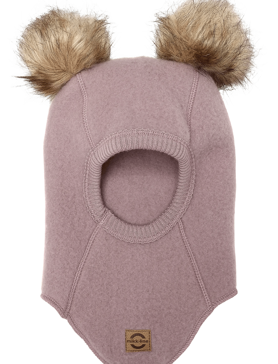 mikk-line - Wool Fullface w. Pom Pom - talvised aksessuaarid - twilight mauve - 1