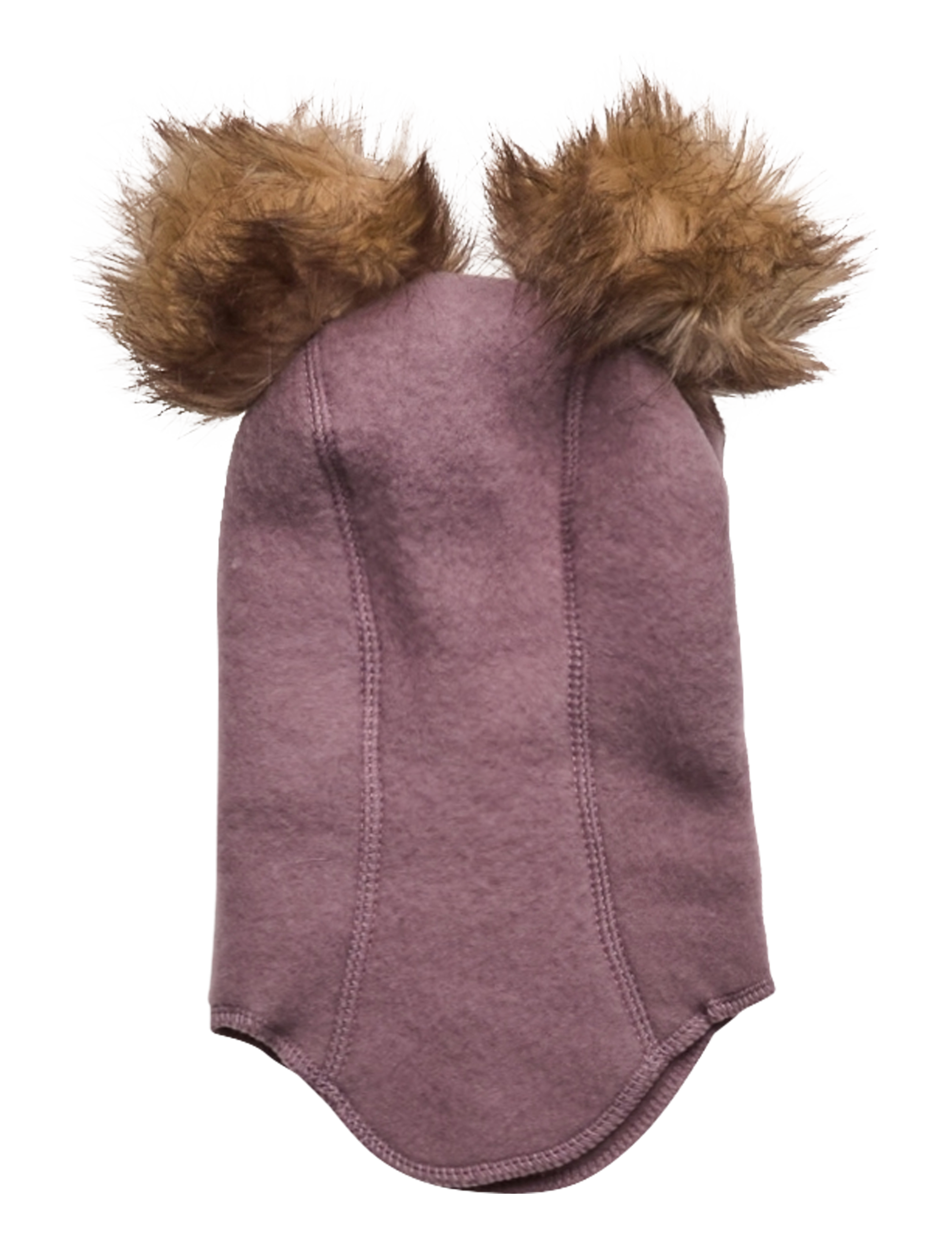 mikk-line - Wool Fullface w. Pom Pom - accessories - twilight mauve - 2