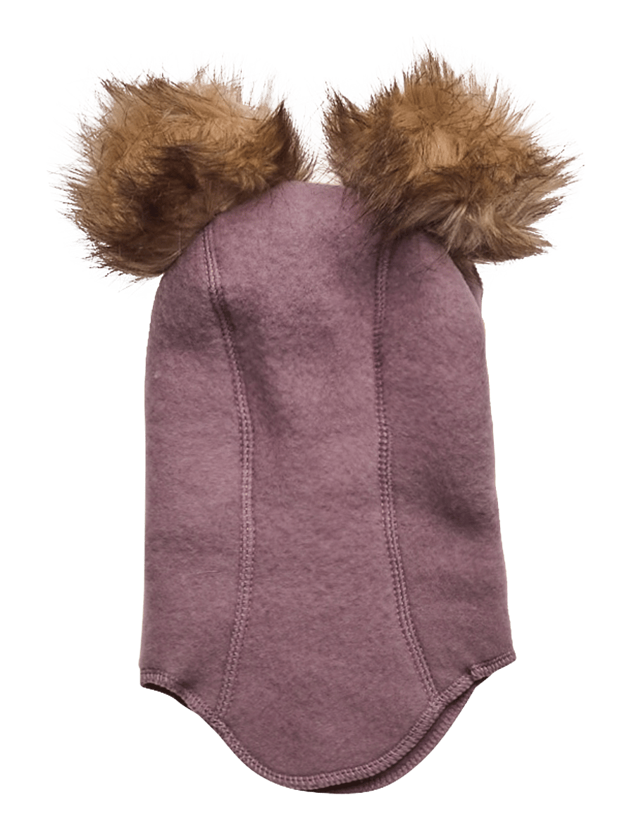 mikk-line - Wool Fullface w. Pom Pom - talvised aksessuaarid - twilight mauve - 2