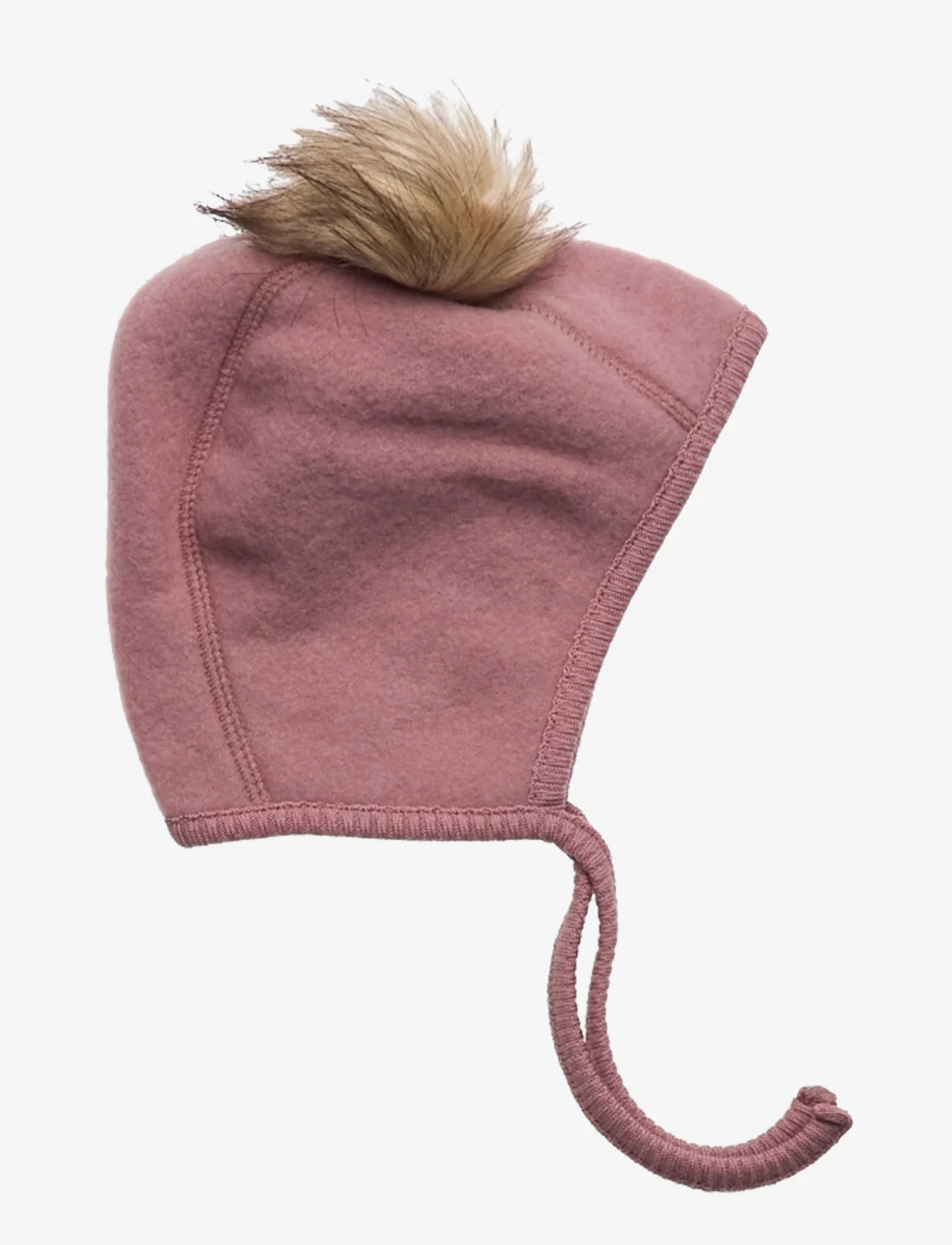 mikk-line - Wool Beanie w. Pom Pom - zīdaiņu cepures - burlwood - 0