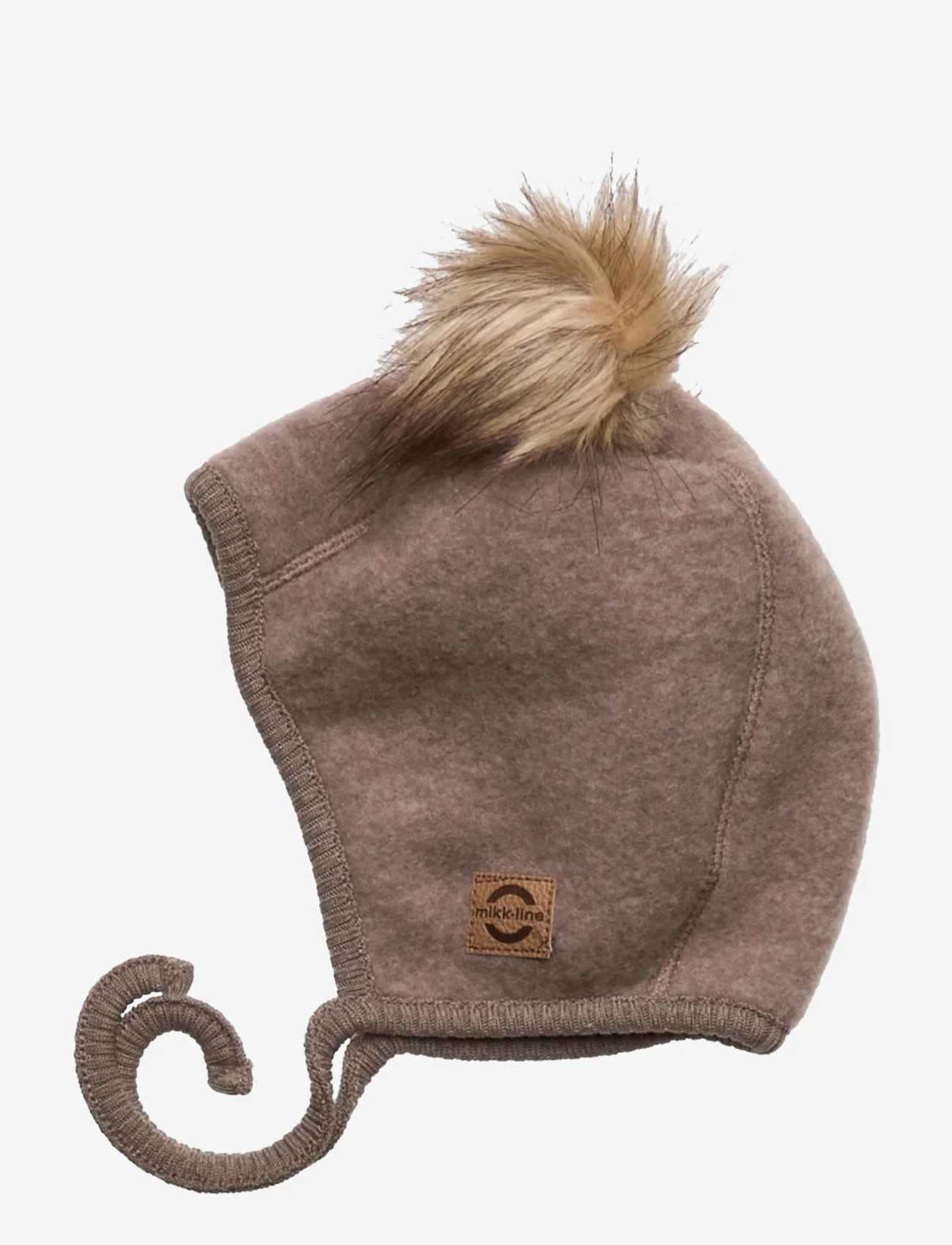 mikk-line - Wool Beanie w. Pom Pom - baby hats - melange denver - 1