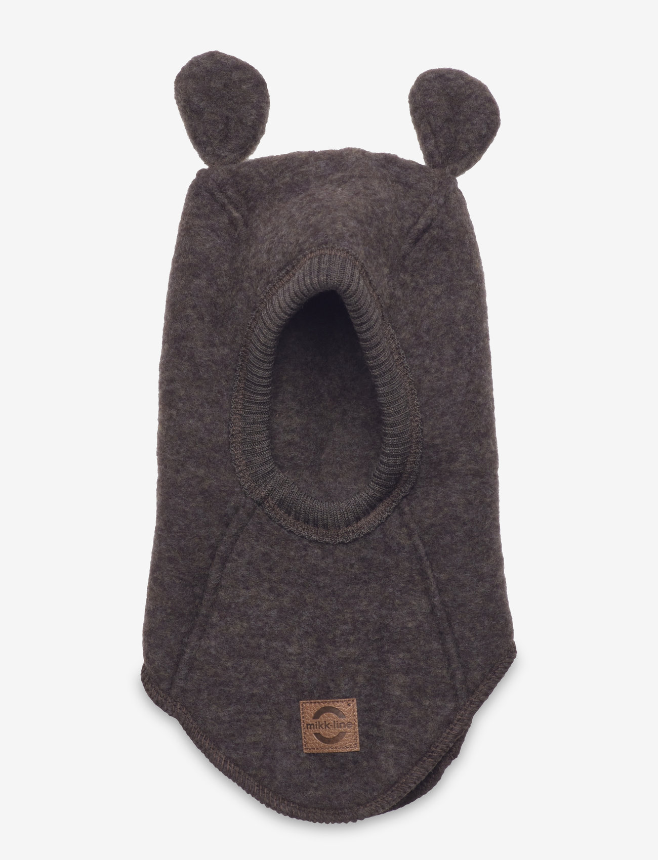 mikk-line - Wool Fullface w Ears - accessories - dark brown melange - 0