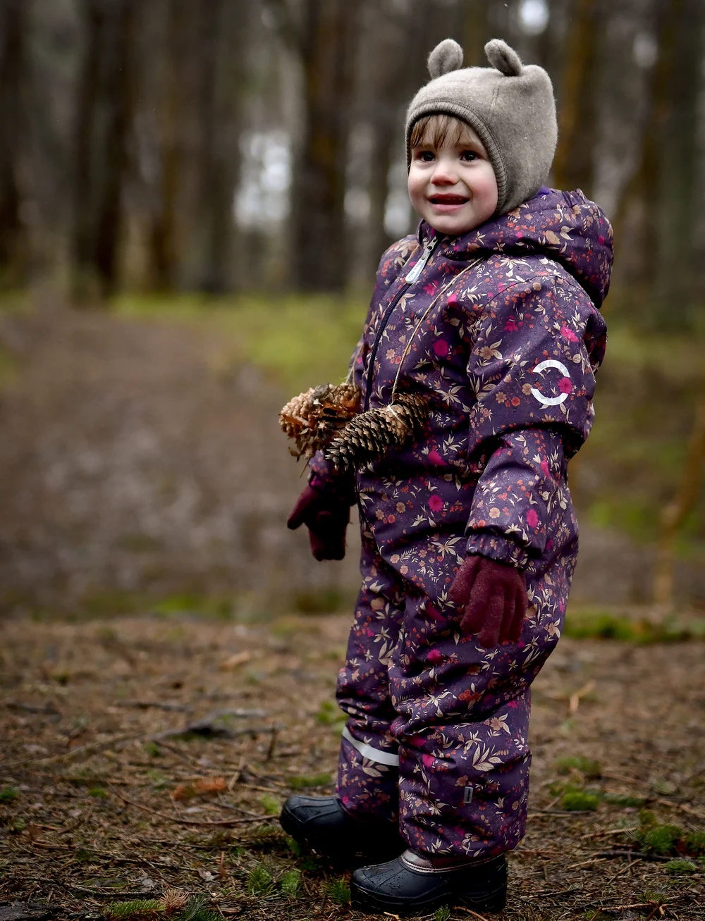 mikk-line - Wool Fullface w Ears - vinteraccessoarer - melange denver - 3