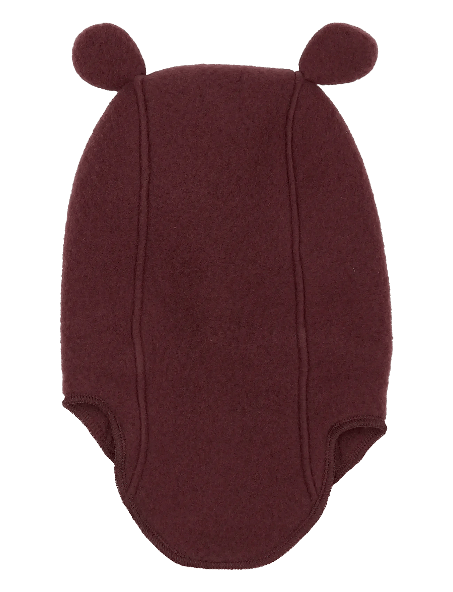 mikk-line - Wool Fullface w Ears - Žiemos aksesuarai - rum raisin - 1