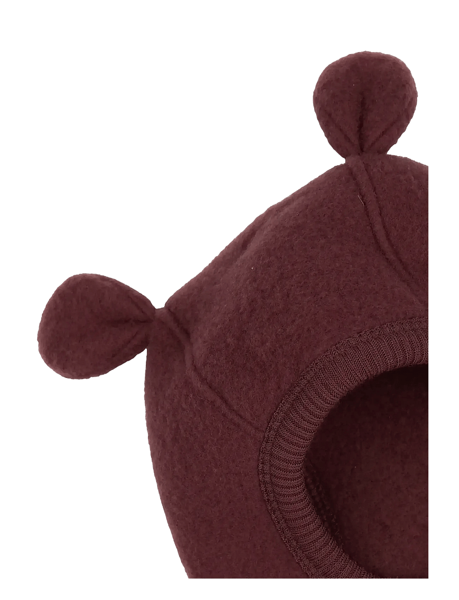 mikk-line - Wool Fullface w Ears - Žiemos aksesuarai - rum raisin - 2