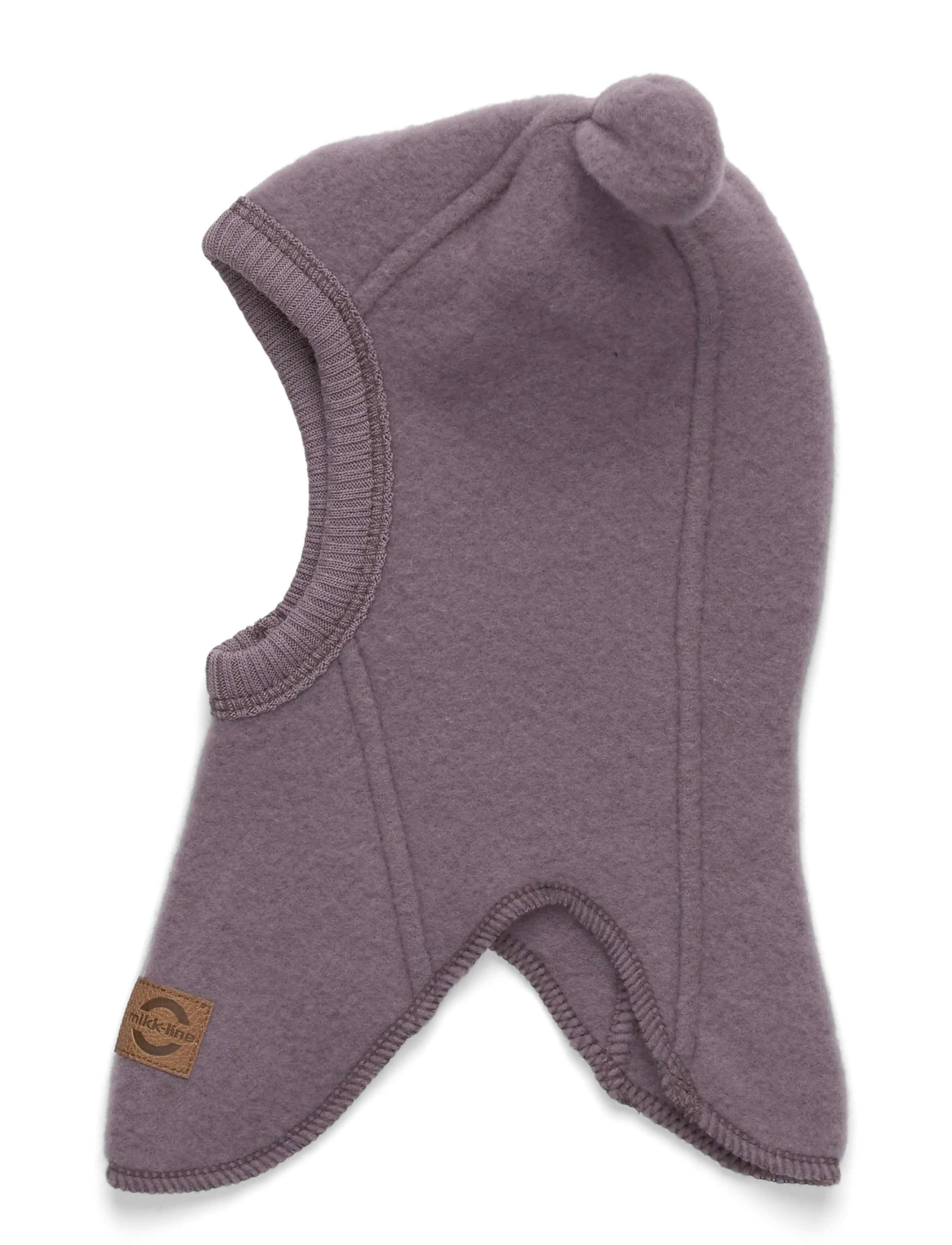 mikk-line Wool Fullface w Ears - Balaclava - SPARROW / purple