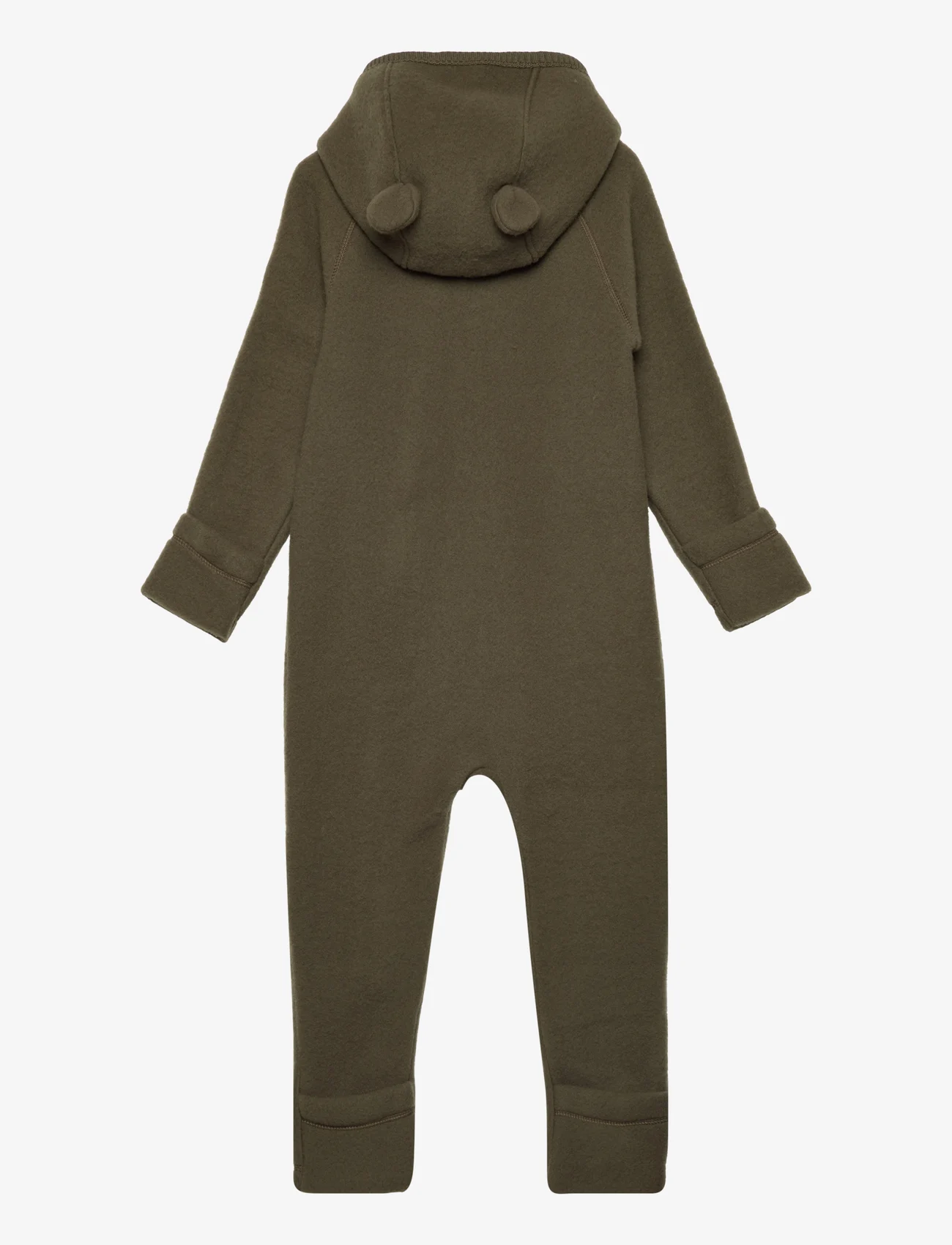 mikk-line - Wool Baby suit w ears - kombinezon - beech - 1