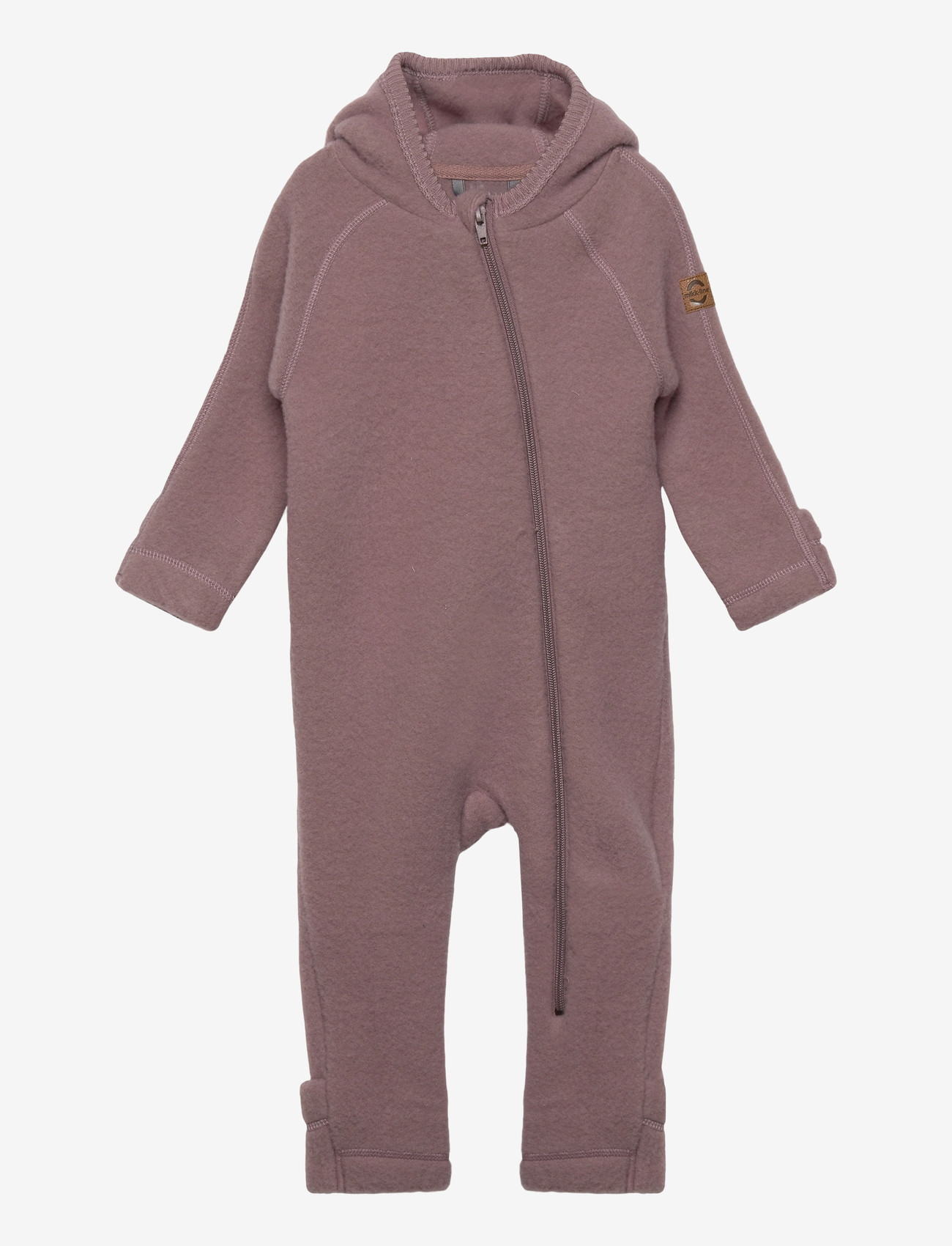 mikk-line - Wool Baby suit w ears - fleeceoveraller - twilight mauve - 0