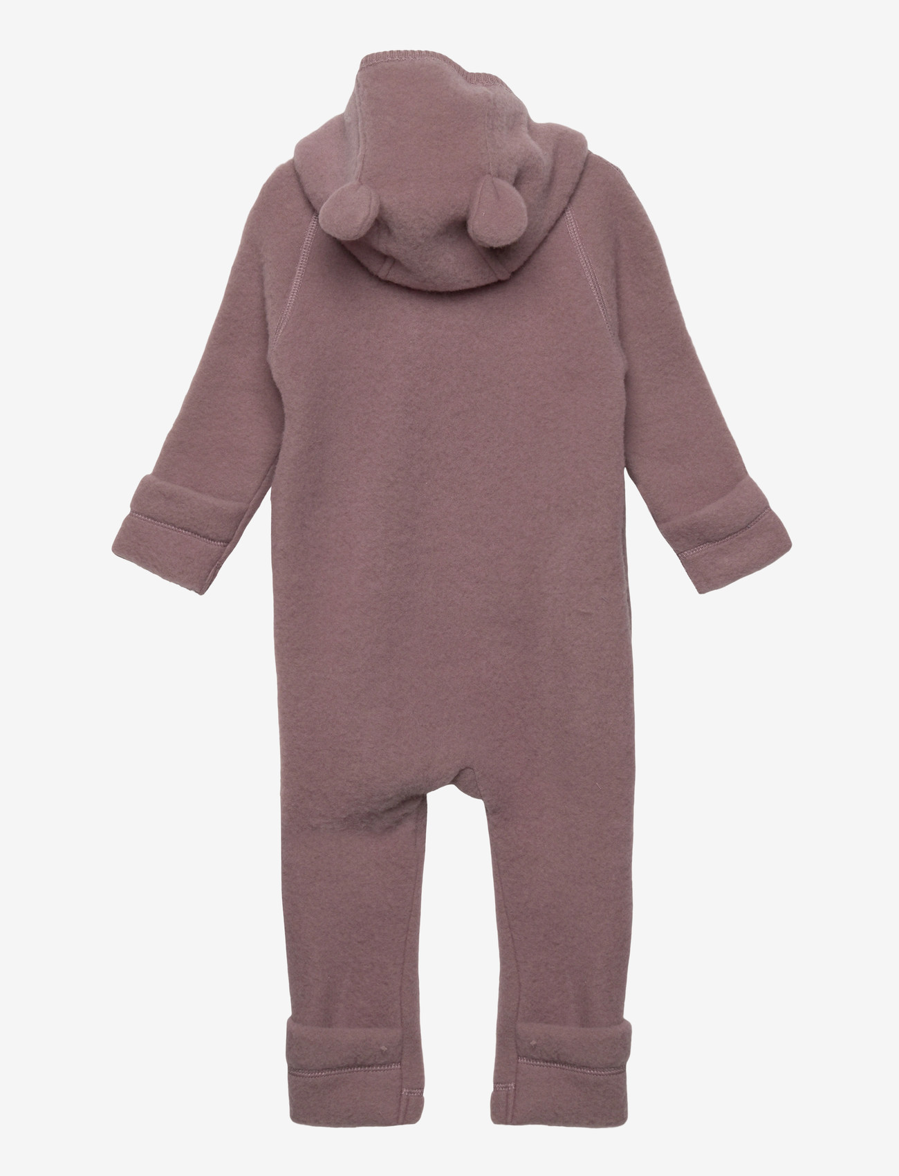 mikk-line - Wool Baby suit w ears - fleeceoveraller - twilight mauve - 1