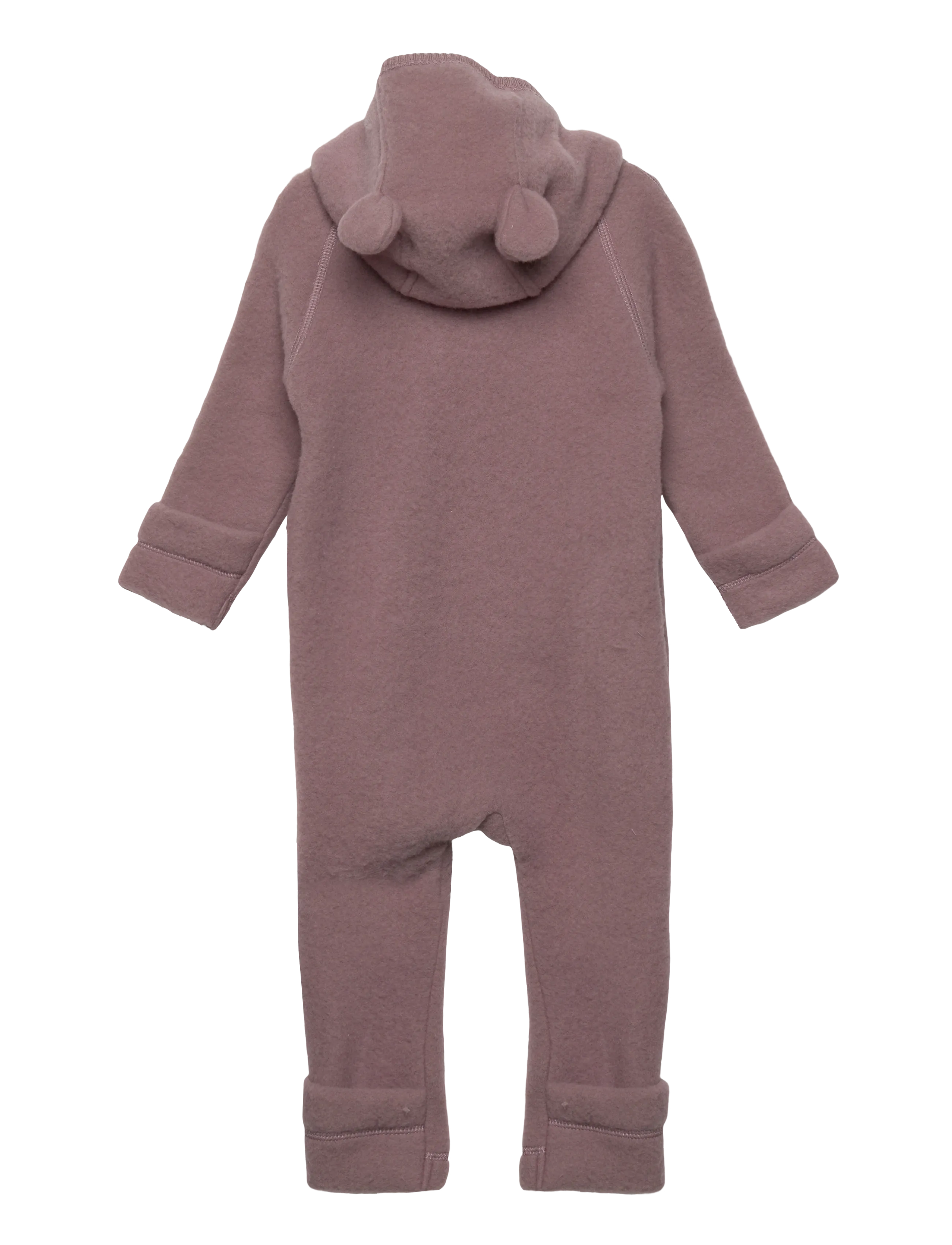 mikk-line - Wool Baby suit w ears - overtøj - twilight mauve - 1