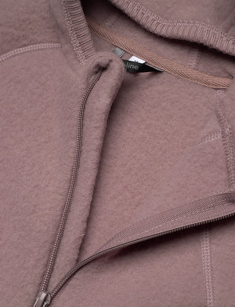 mikk-line - Wool Baby suit w ears - fleeceoveraller - twilight mauve - 2