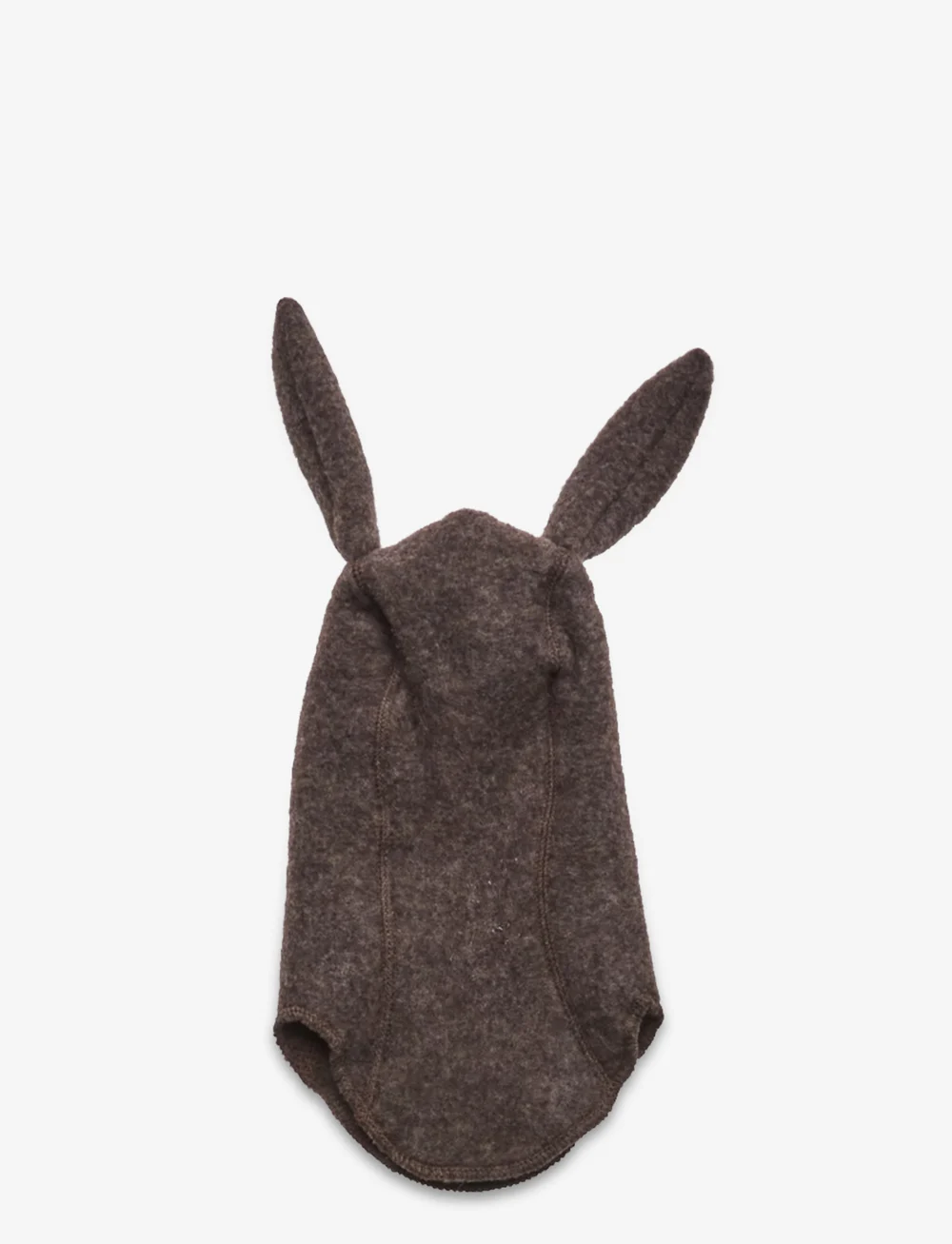 mikk-line - Wool Fullface w Bunny Ears - accessoires d'hiver - dark brown melange - 1