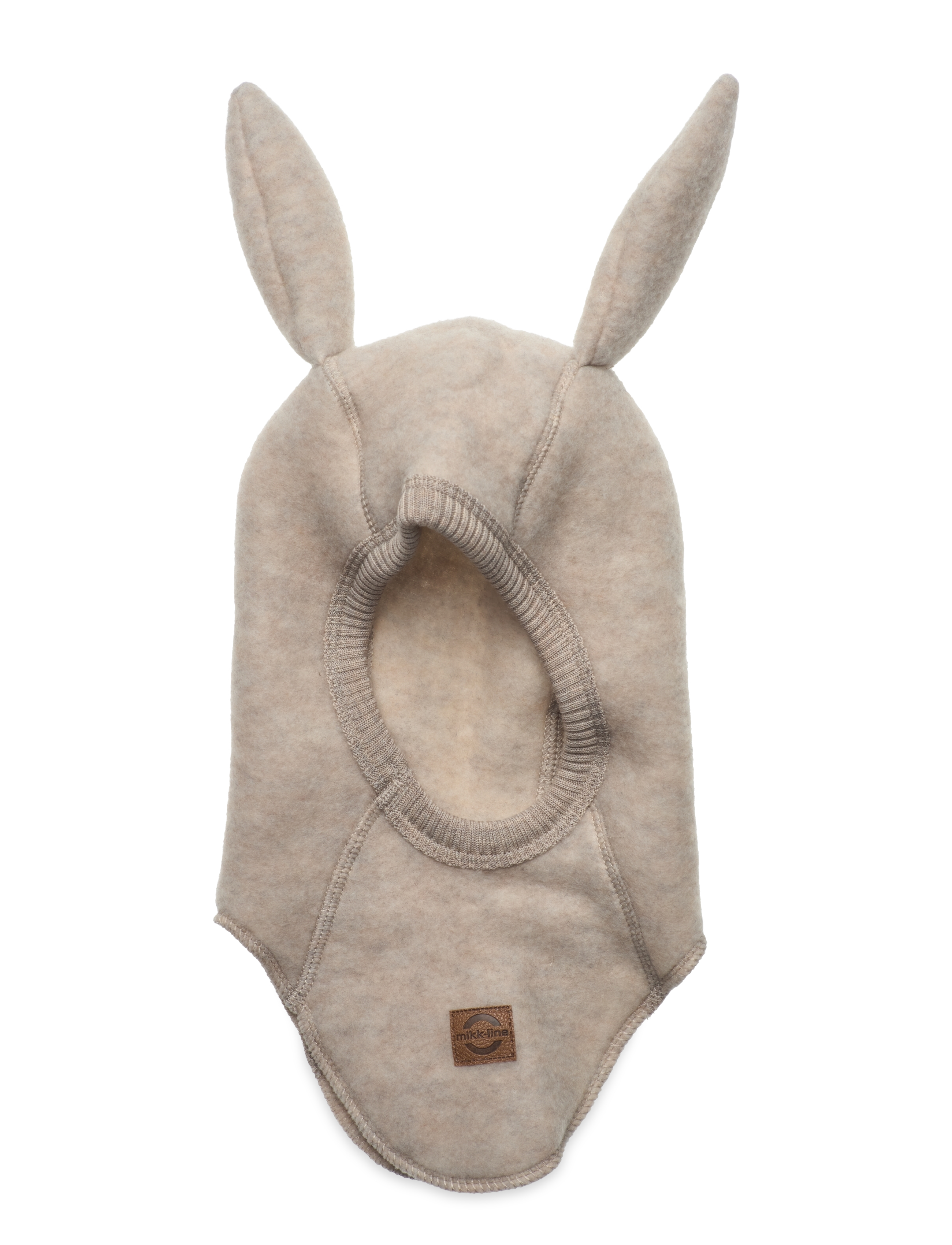 mikk-line - Wool Fullface w Bunny Ears - winteraccessoires - melange offwhite - 1
