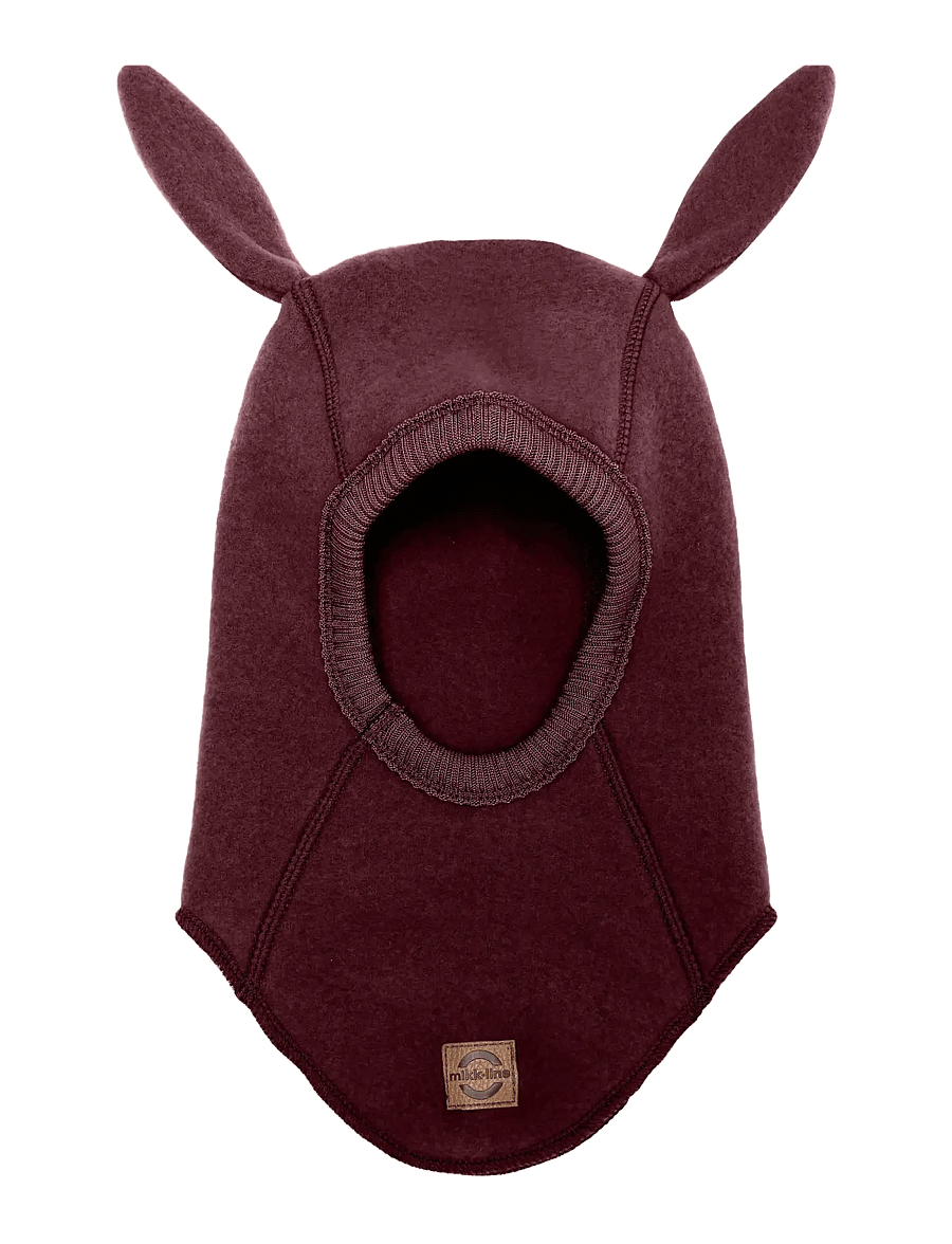 mikk-line - Wool Fullface w Bunny Ears - accessoires d'hiver - rum raisin - 0