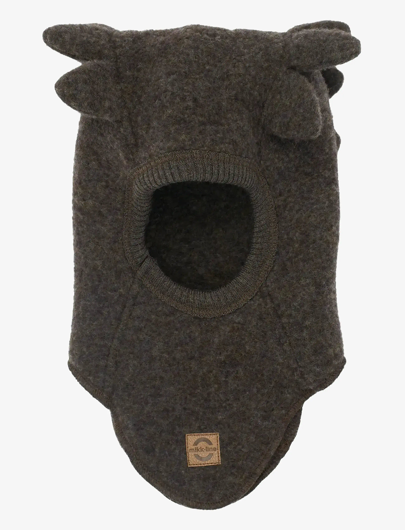 mikk-line - Wool Fullface Croco - accessories - dark brown melange - 0