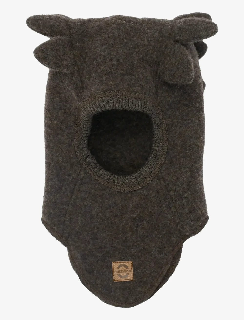 mikk-line - Wool Fullface Croco - vinteraccessoarer - dark brown melange - 0