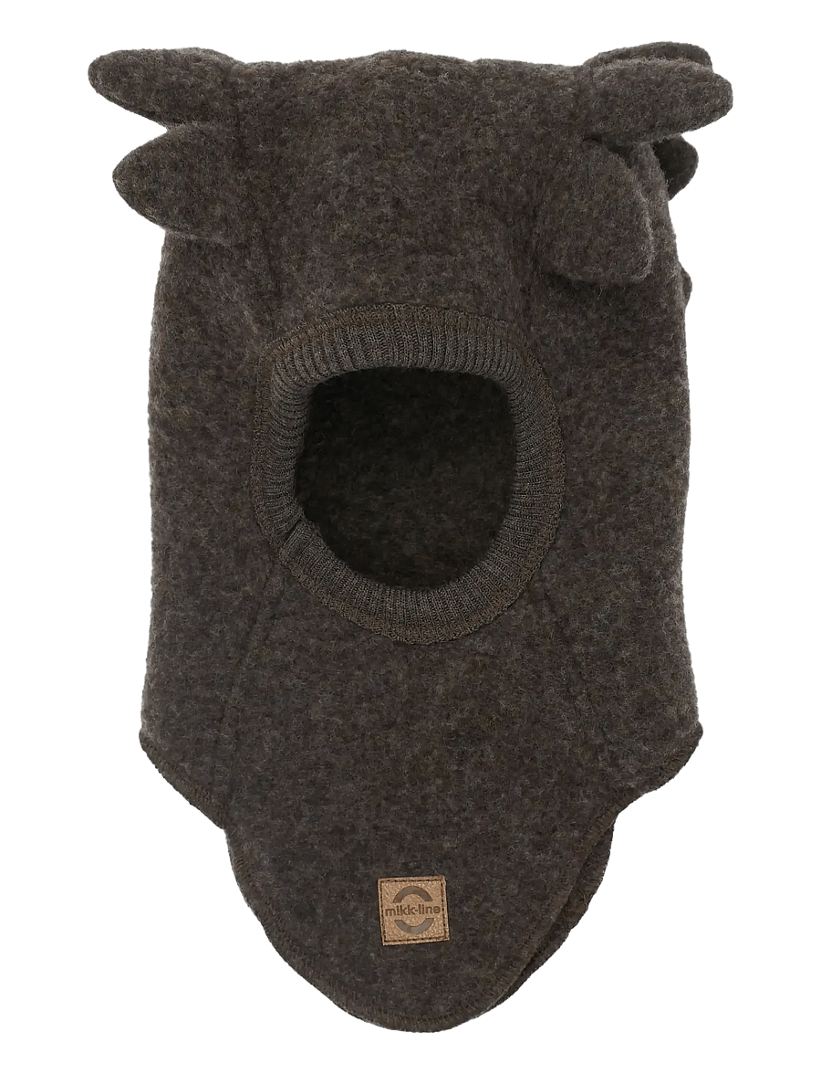 mikk-line - Wool Fullface Croco - vinter tilbehør - dark brown melange - 0