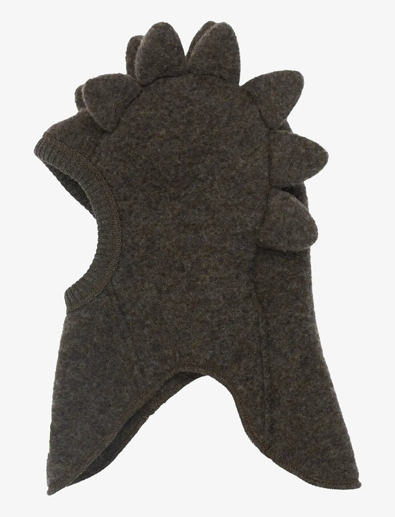 mikk-line - Wool Fullface Croco - accessories - dark brown melange - 1