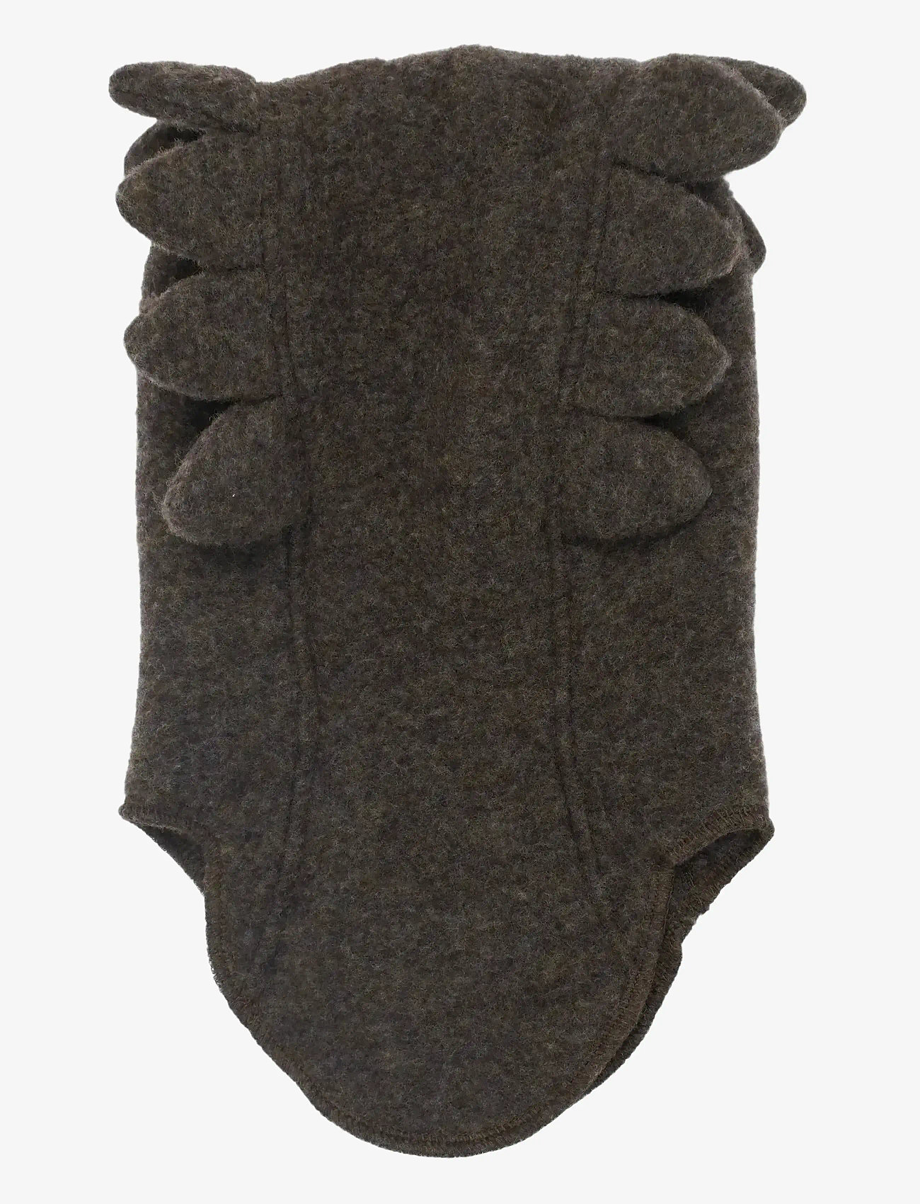 mikk-line - Wool Fullface Croco - accessories - dark brown melange - 2