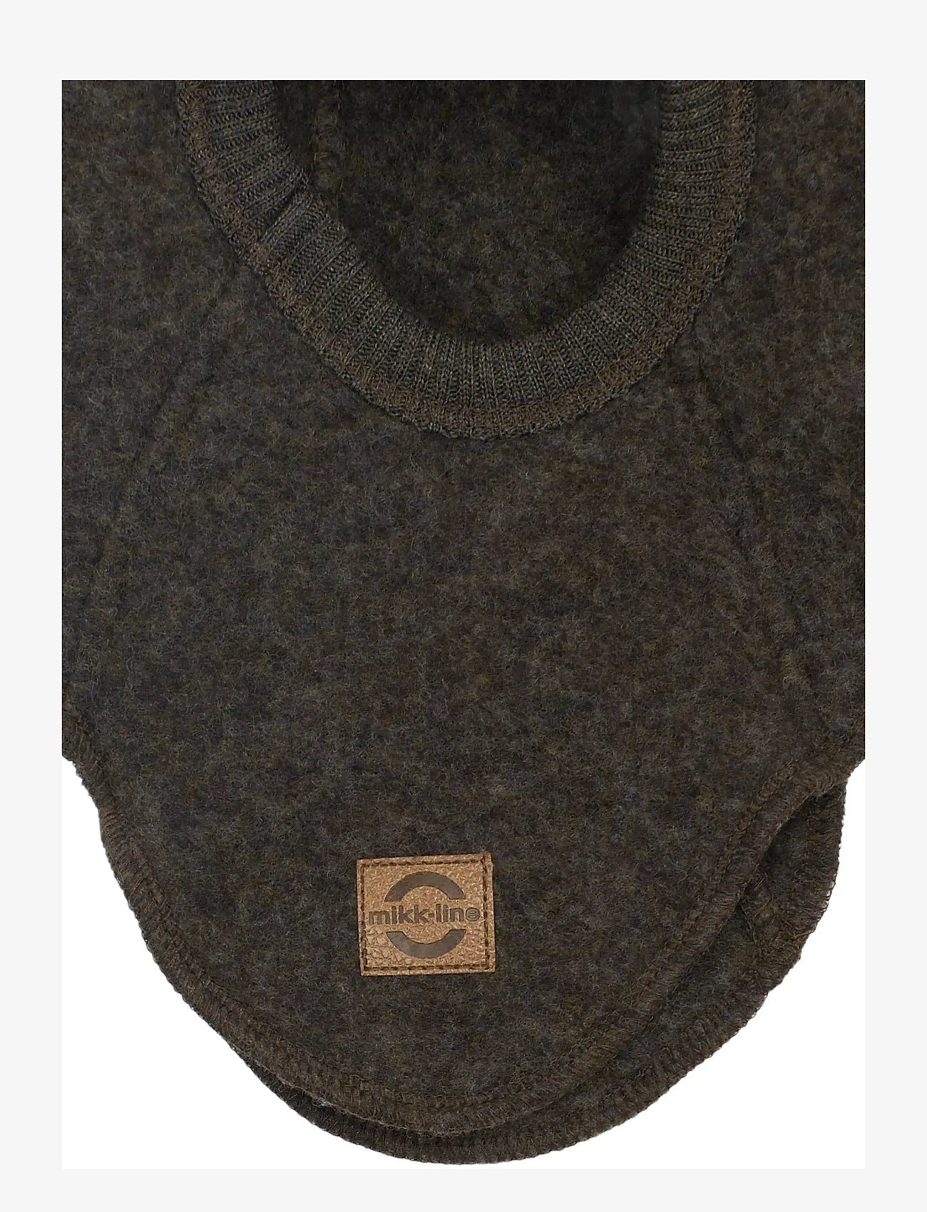 mikk-line - Wool Fullface Croco - accessories - dark brown melange - 3