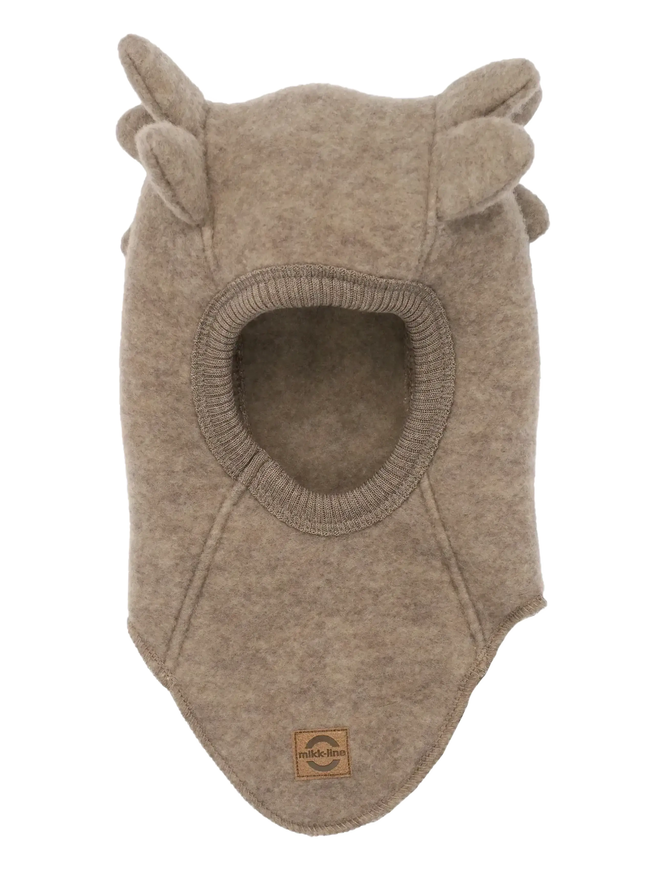mikk-line Wool Fullface Croco, Børn, Uld Croco Elefanthue, Beige, Str: 62/68