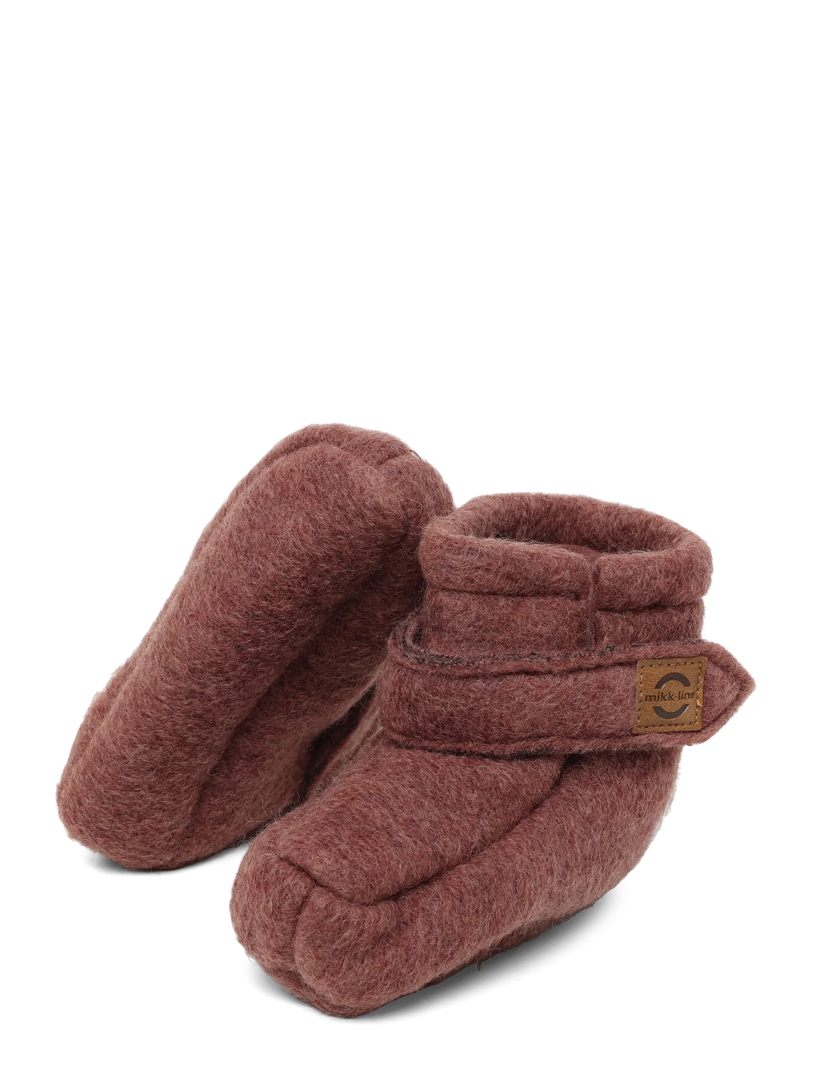mikk-line Airwool Footies, 50/56, Schuhe, Braun - Baby Booties, Kinder