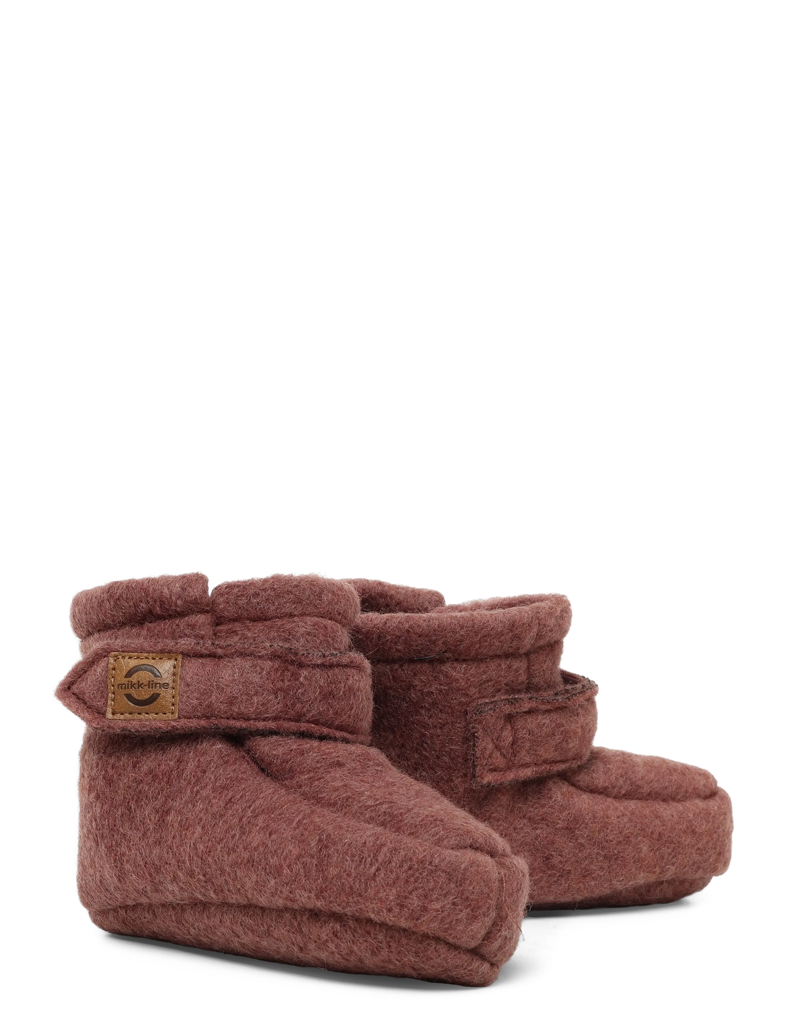mikk-line - Airwool Footies - baby booties - burlwood - 1