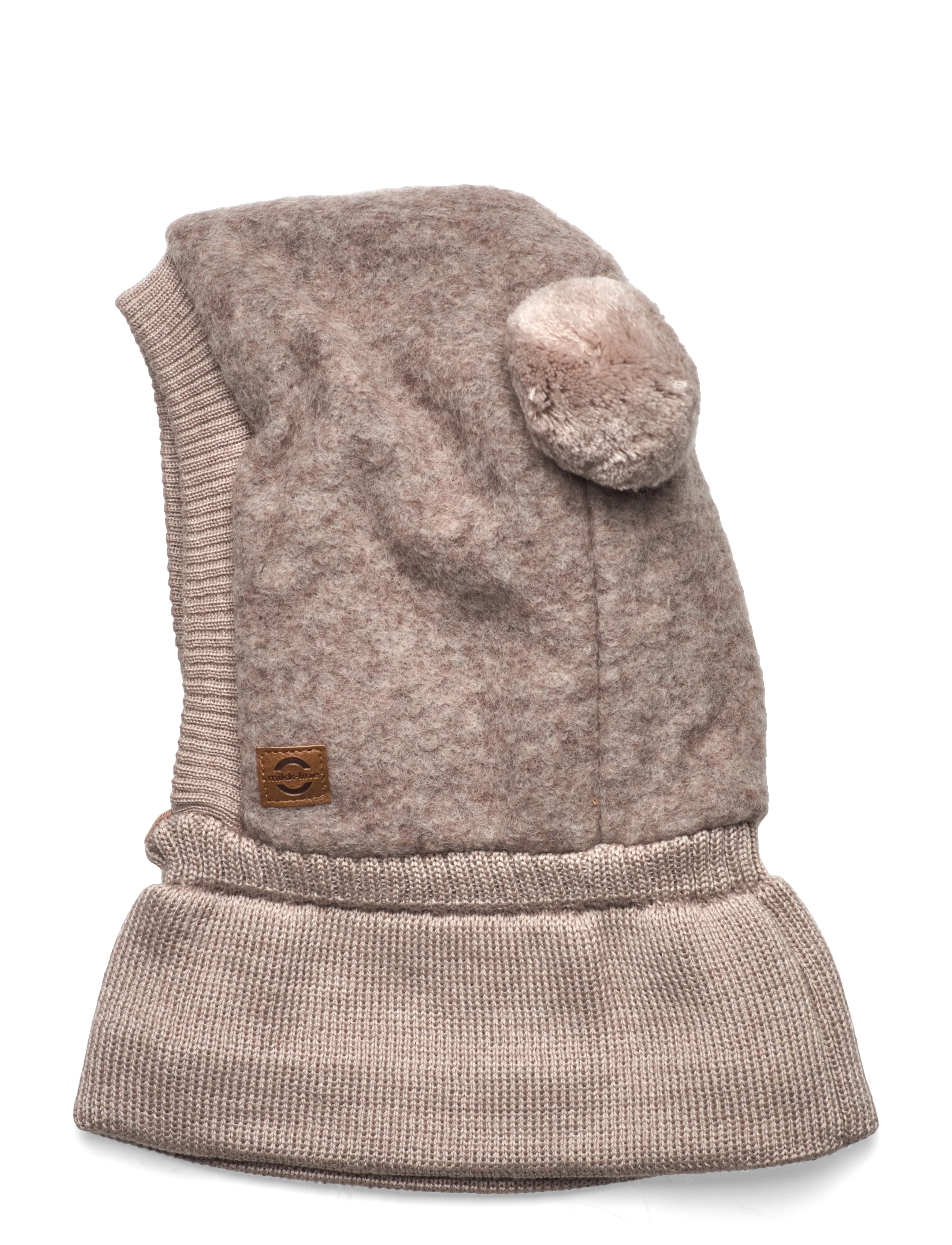 mikk-line Airwool Balaclava w Knit - 4 for 3 - MELANGE DENVER / beige