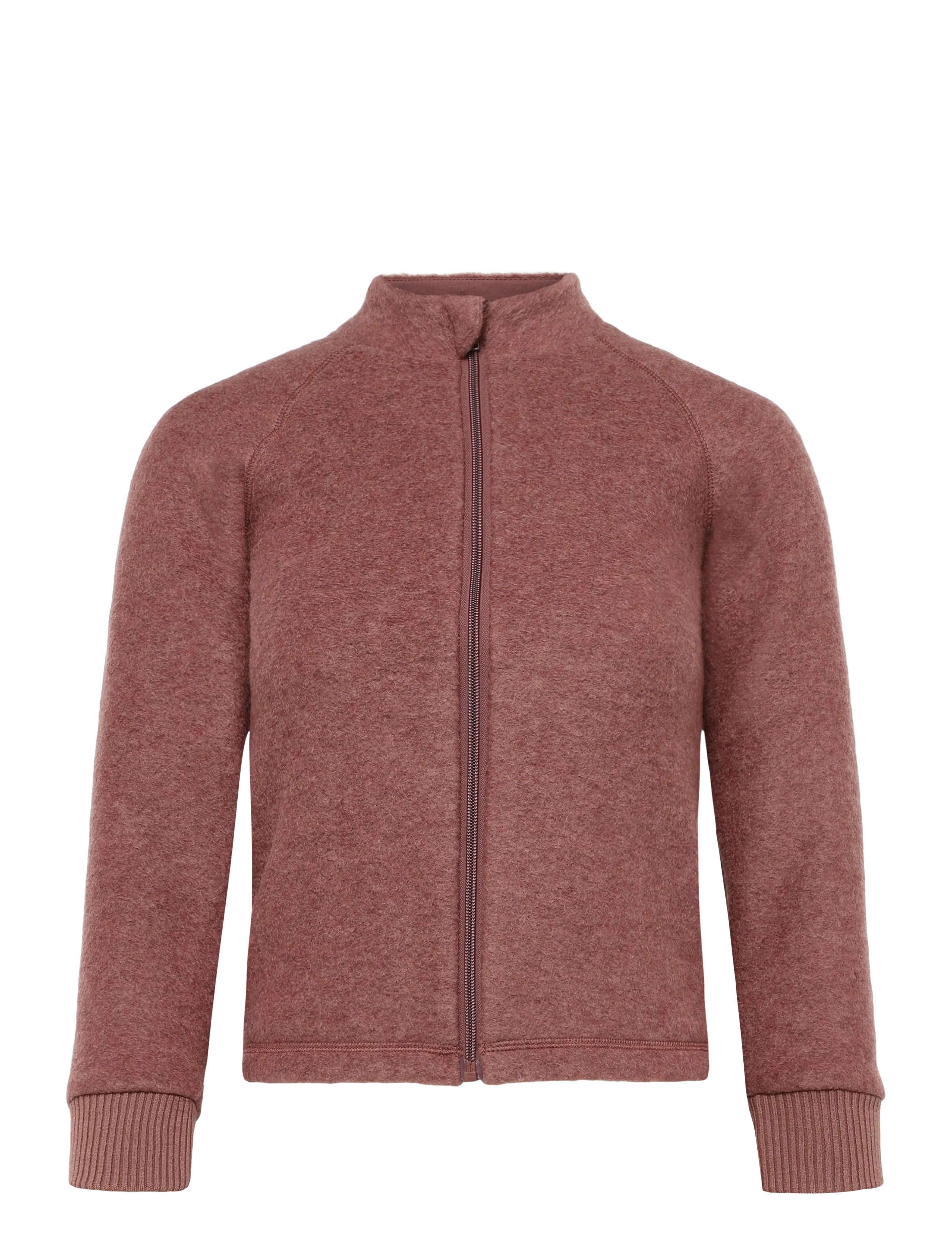 mikk-line Airwool Cardigan - Fleecejacken - BURLWOOD / brown