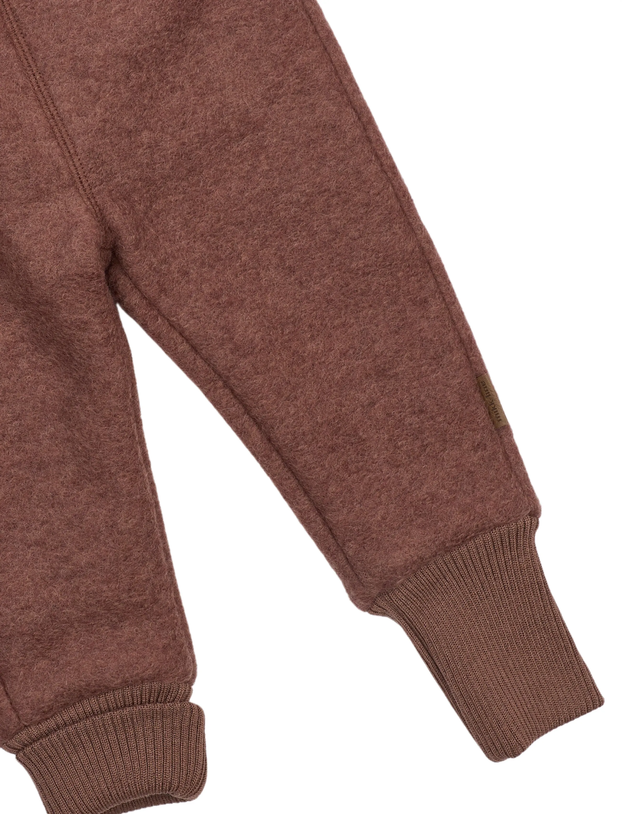 mikk-line - Airwool Pant - sweatpants - burlwood - 3
