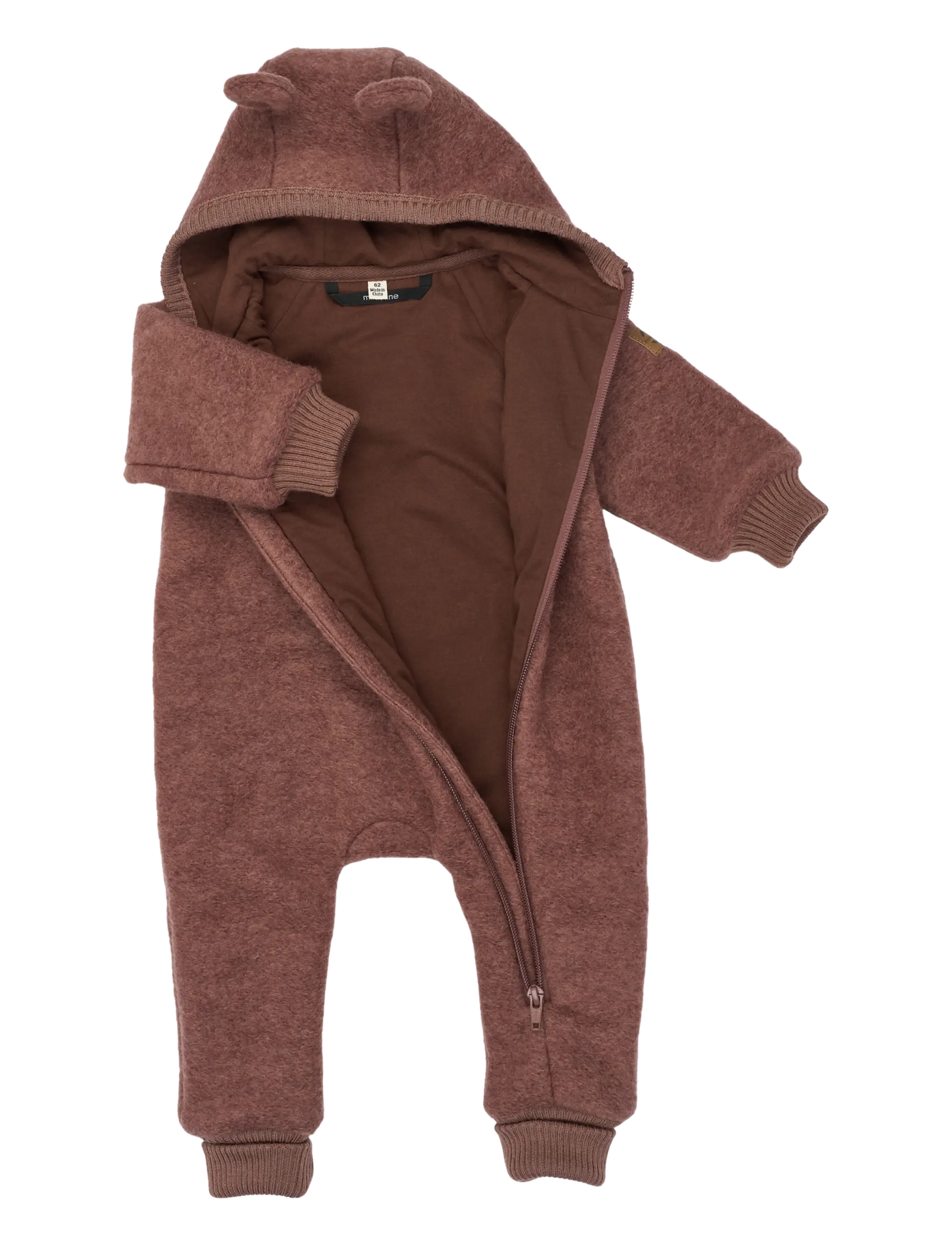 mikk-line - Airwool Suit w Ears - long-sleeved bodies - burlwood - 2